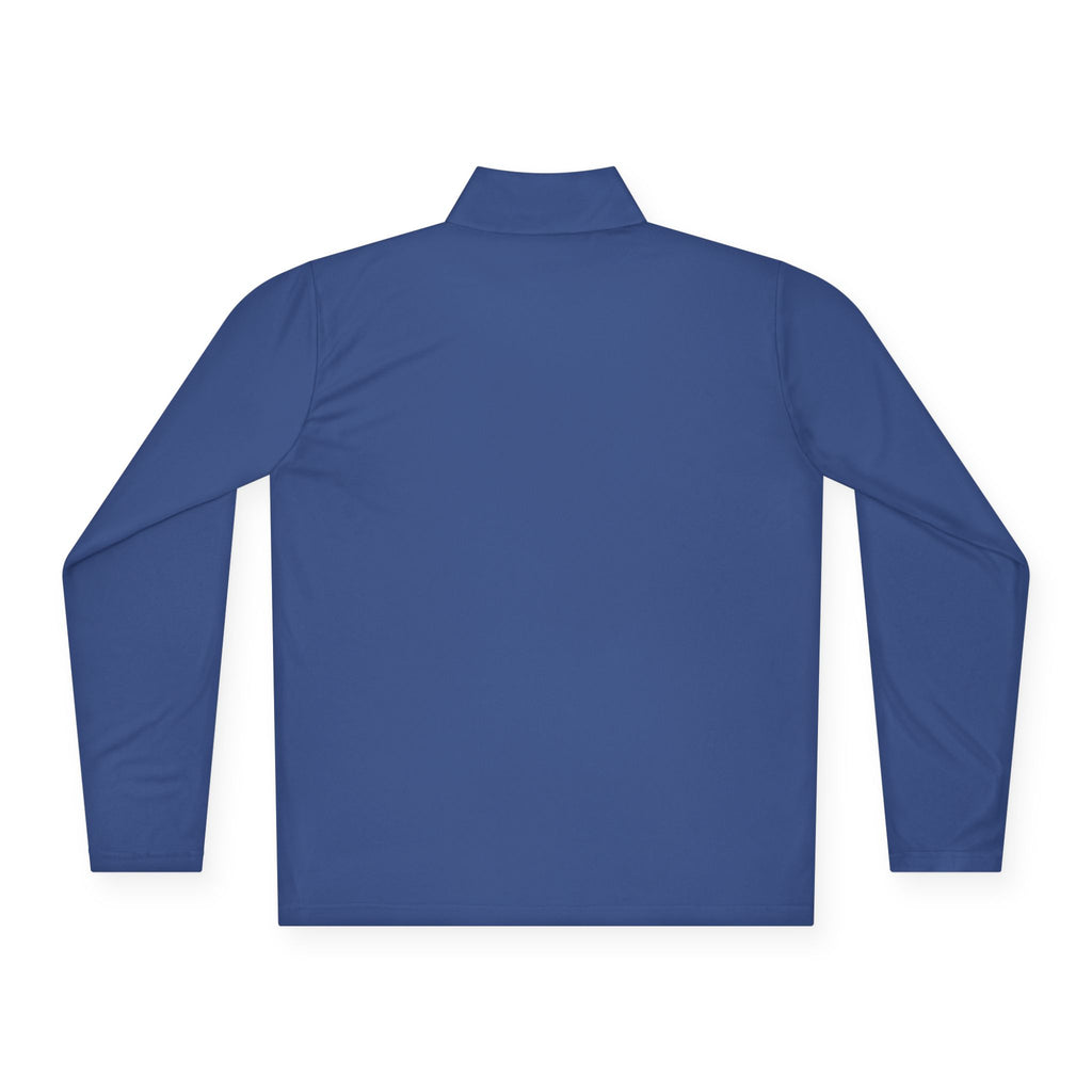 Customizable Quarter-Zip Pullover — Minimal 'Your Text' Chest Logo