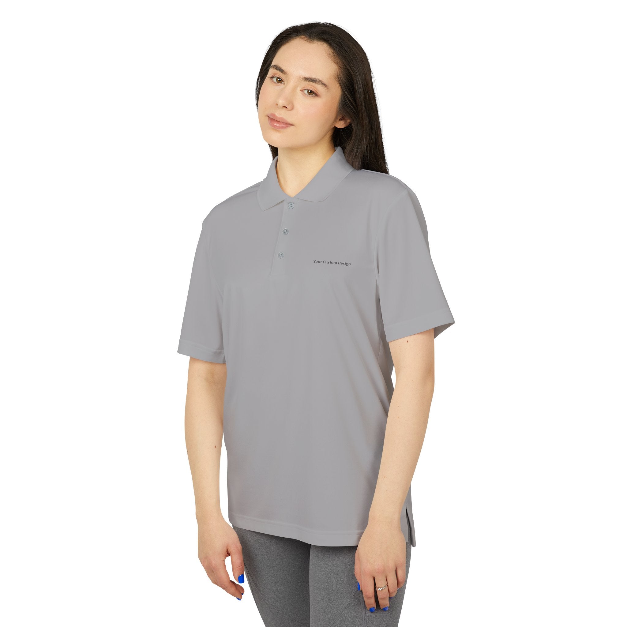 Performance Polo Shirt — Lightweight White Adidas-Inspired Golf & Activewear