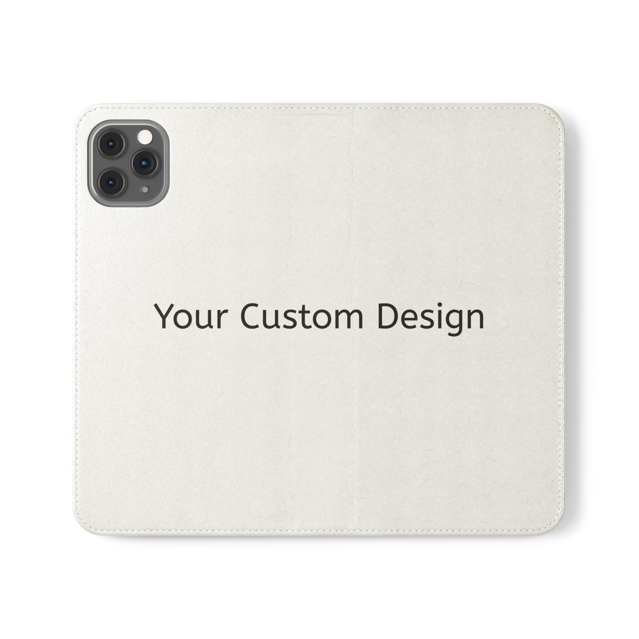Custom Flip Phone Case — Personalized Wallet Folio with Card Slots