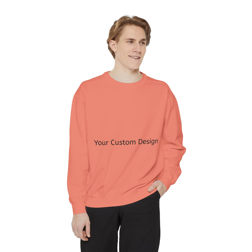 Garment-Dyed Sweatshirt — Customizable Classic Crewneck