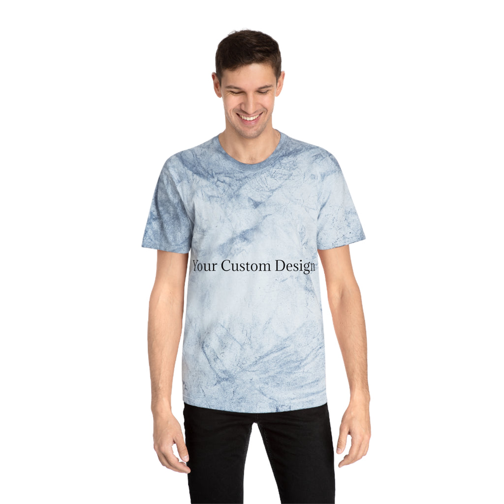 Color Blast T-Shirt — Marble Texture Custom Design Tee