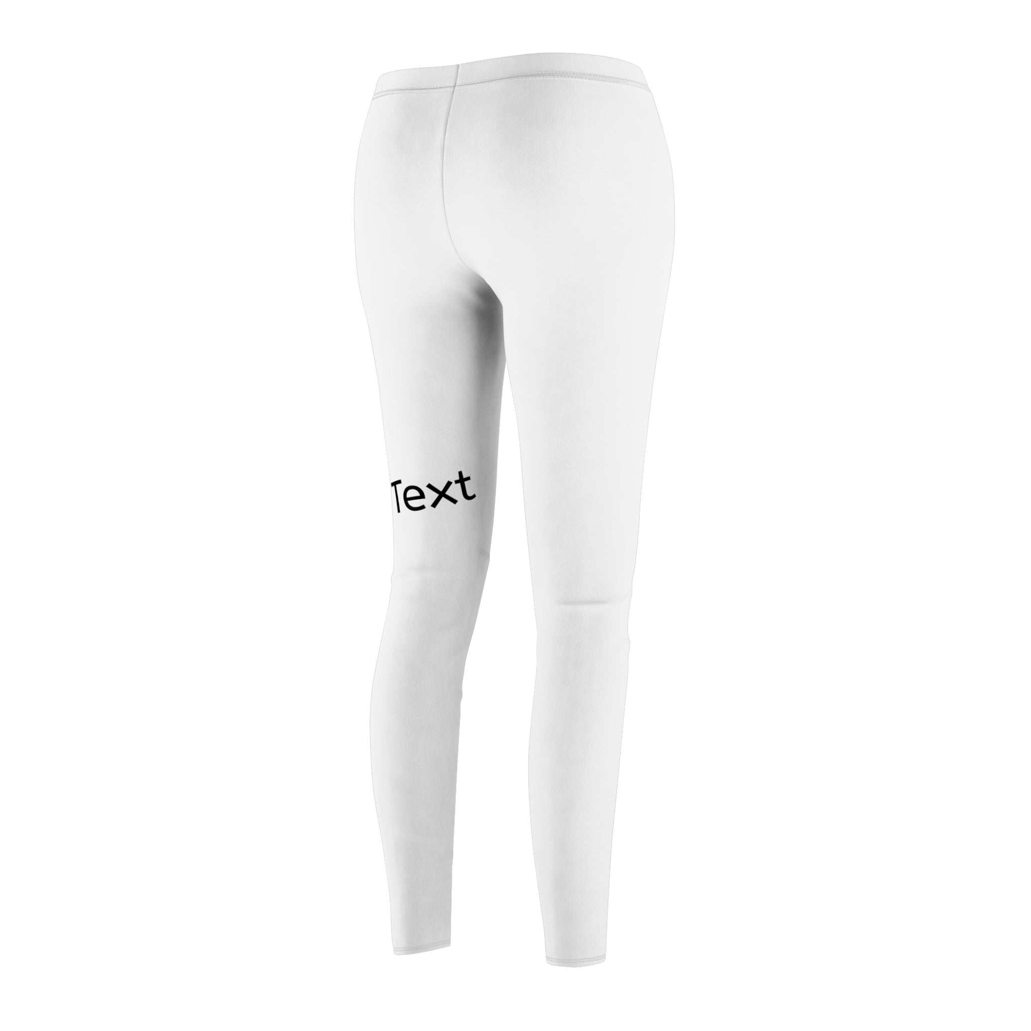 Casual Women's Cut & Sew Leggings — Personalized Text Design