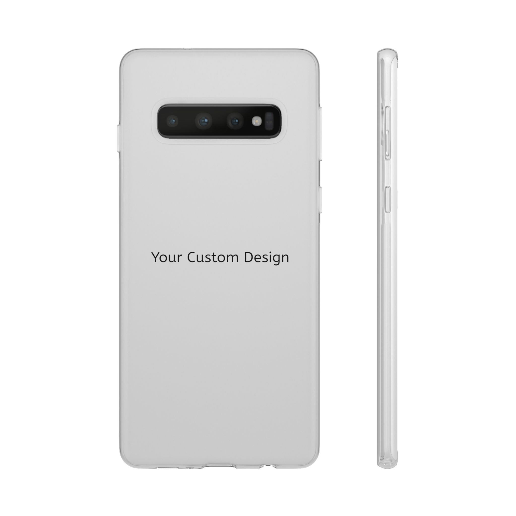 Custom Flexi Phone Case – Slim Clear Protective Phone Cover (Your Custom Design)