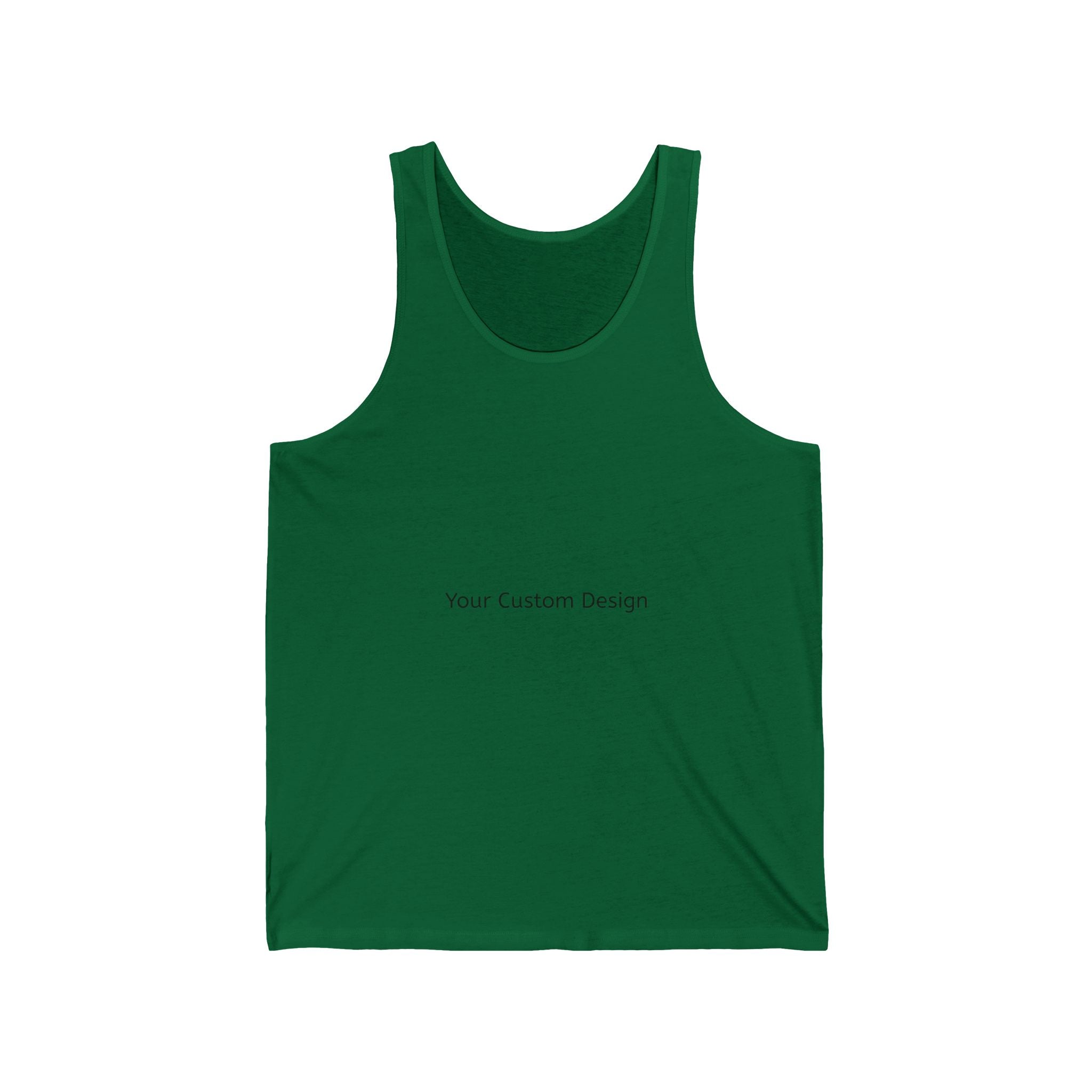 Classic White Jersey Tank Top — Lightweight Custom Design Tank