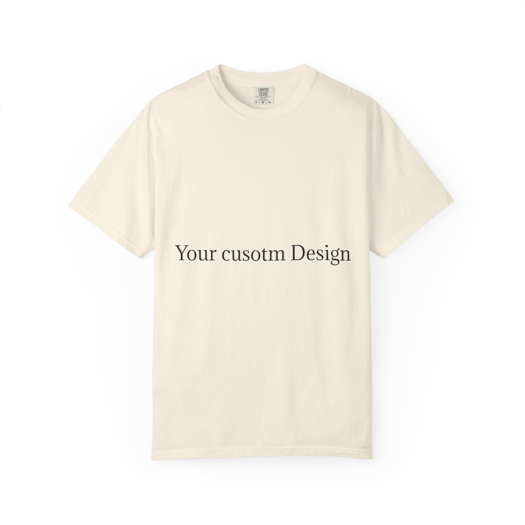 Custom Garment-Dyed T-Shirt — Personalized White Tee for Everyday Wear