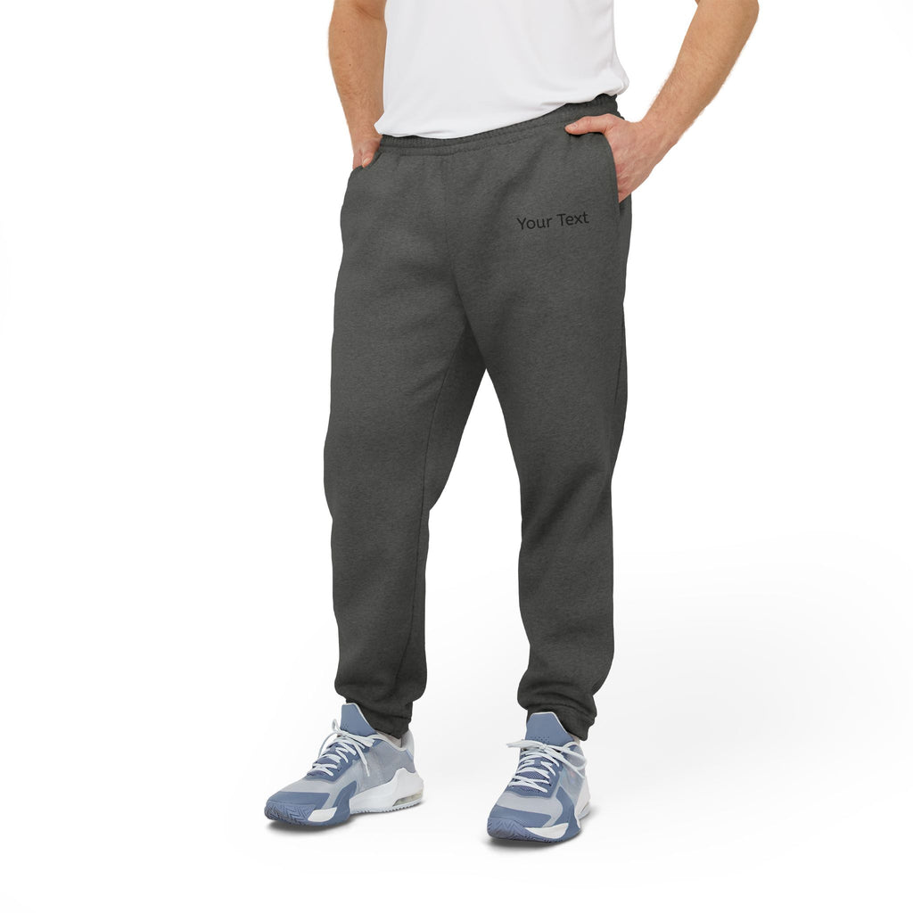 Adidas Fleece Joggers — Customizable Gray Athletic Sweatpants