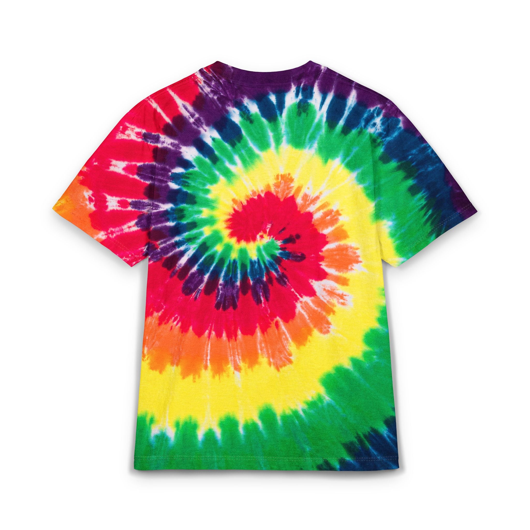 Tie-Dye Spiral Embroidered Oversized T-Shirt – Rainbow Retro Vibe