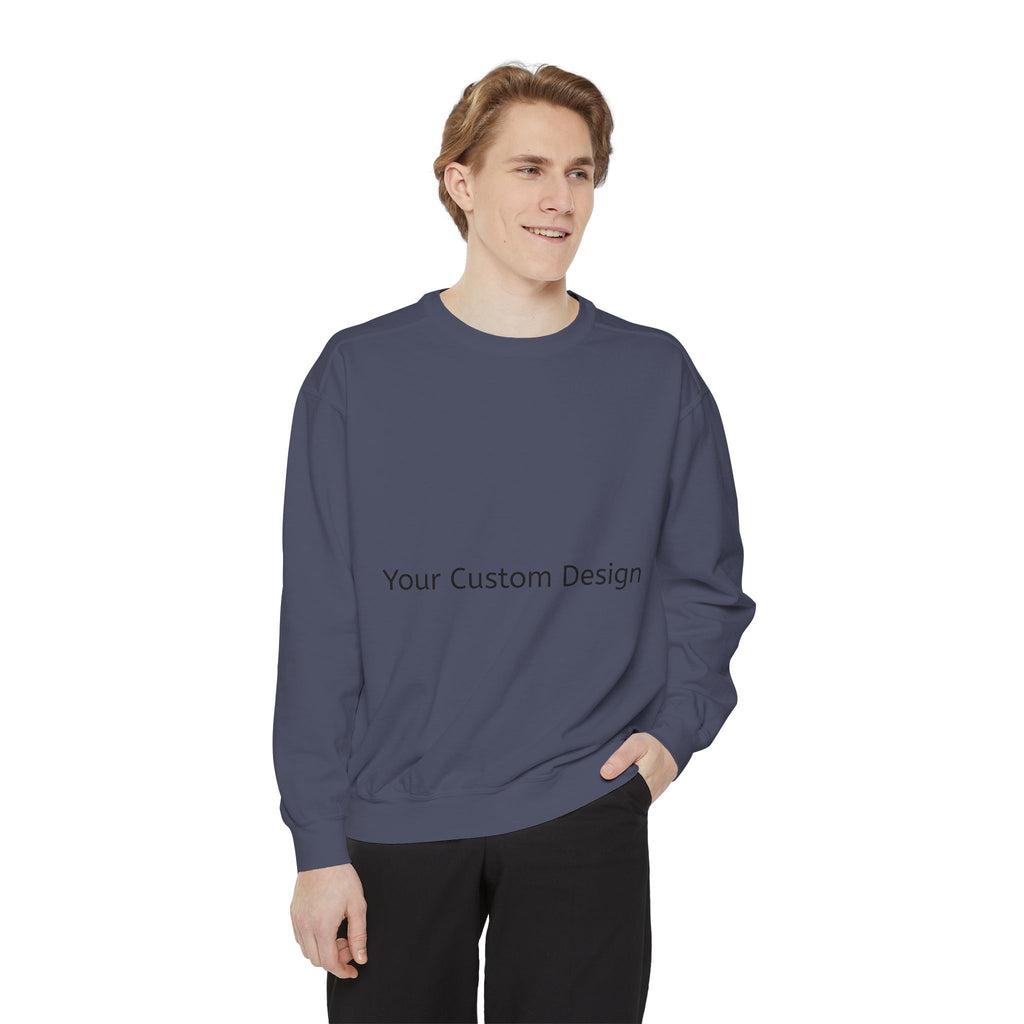 Garment-Dyed Sweatshirt — Customizable Classic Crewneck