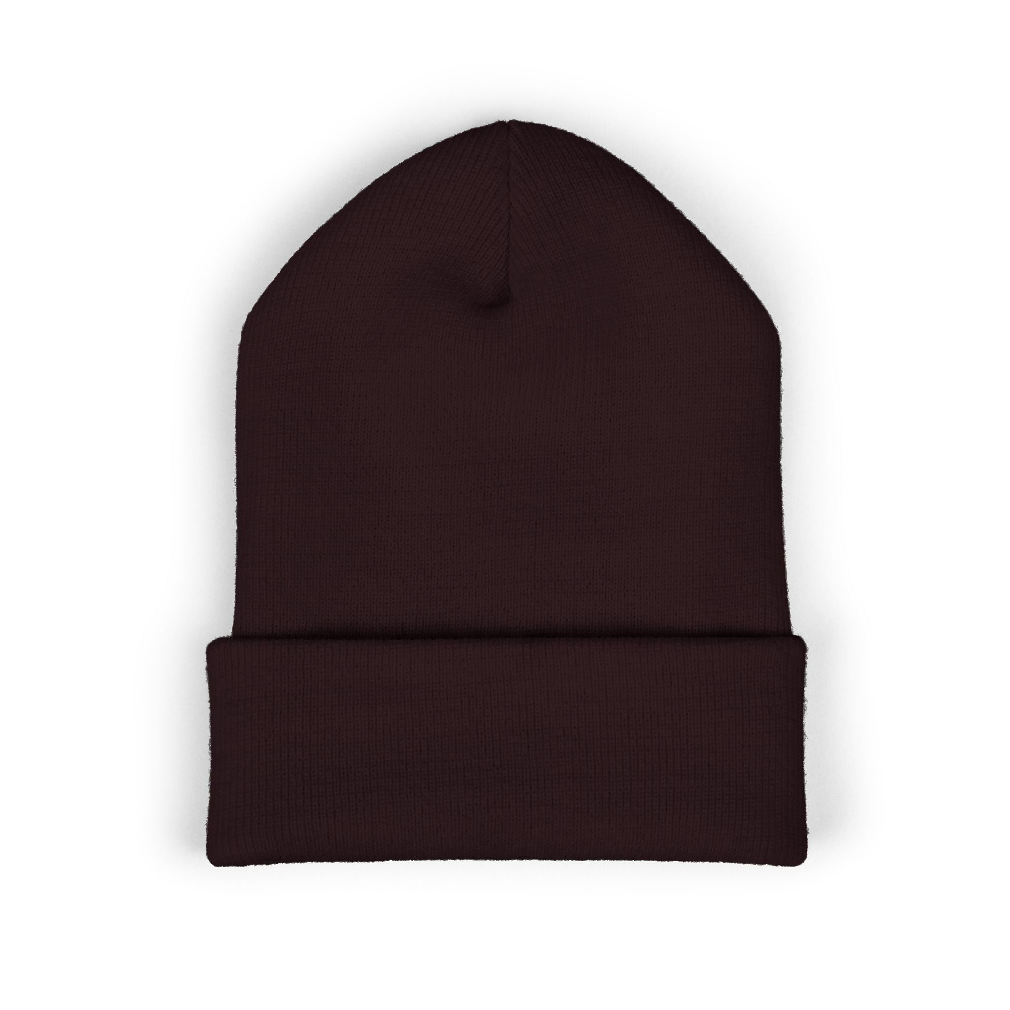Embroidered Classic Cuffed Beanie — Custom Text Knit Hat