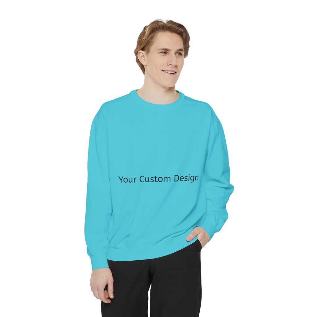 Garment-Dyed Sweatshirt — Customizable Classic Crewneck