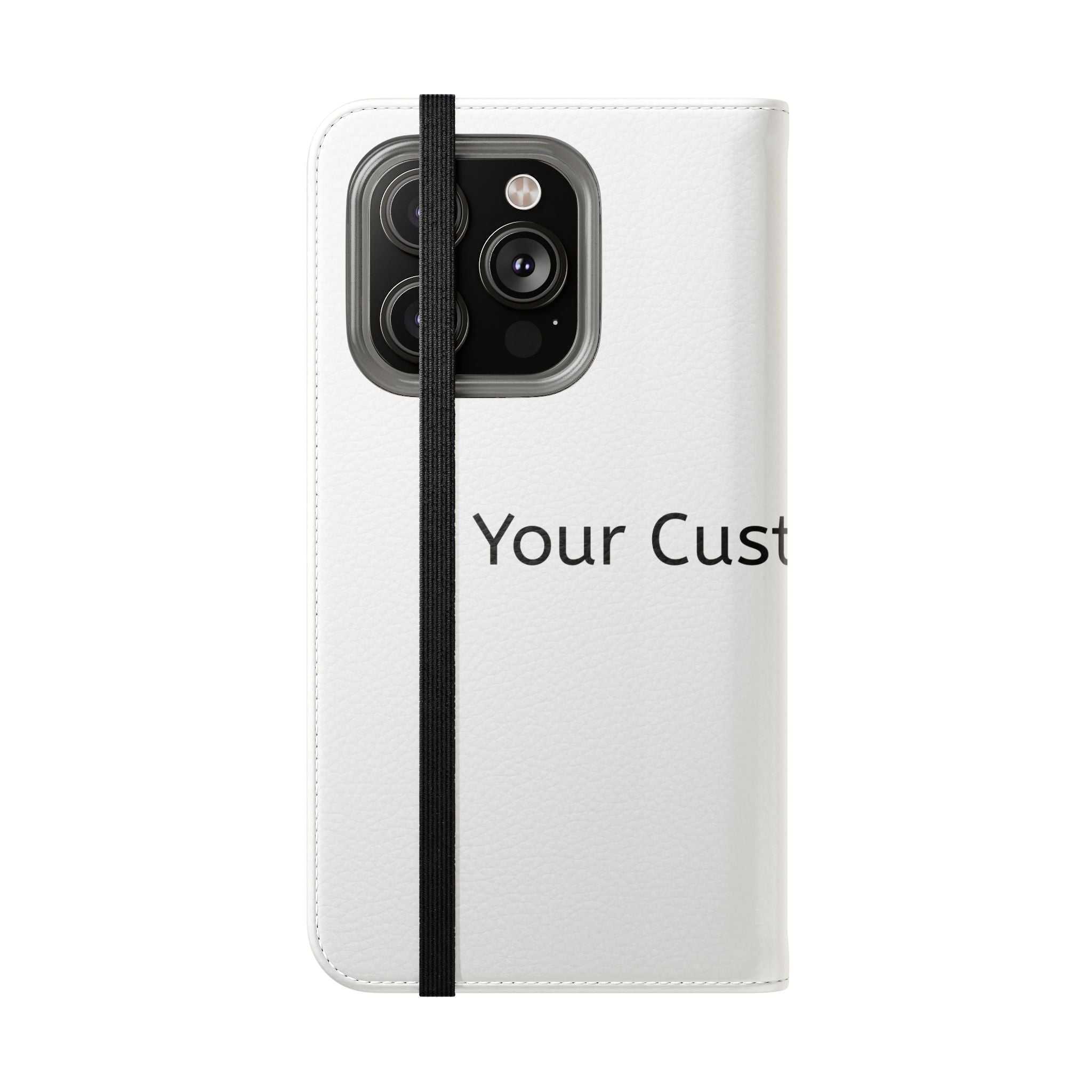Custom Flip Phone Case — Personalized Wallet Folio with Card Slots