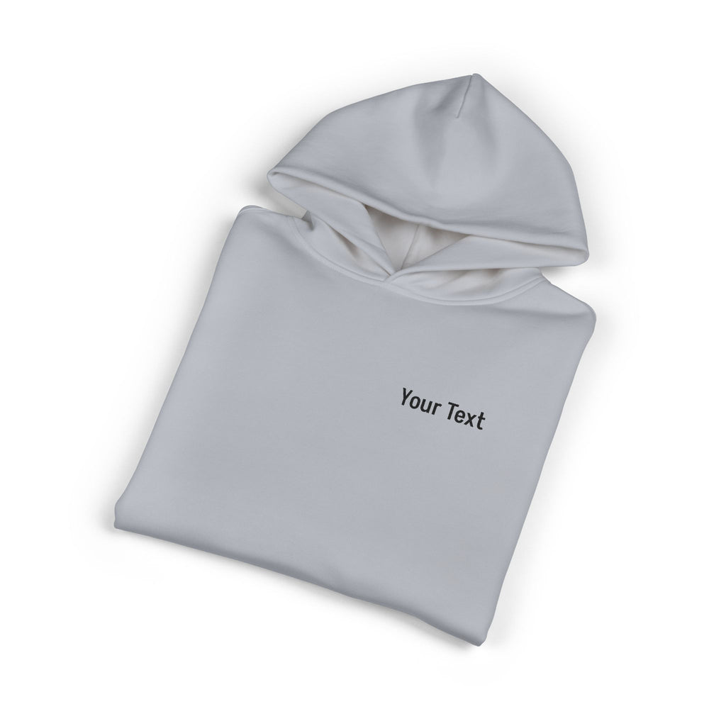 Relaxed Hoodie - Minimal Custom Text Chest Hoodie