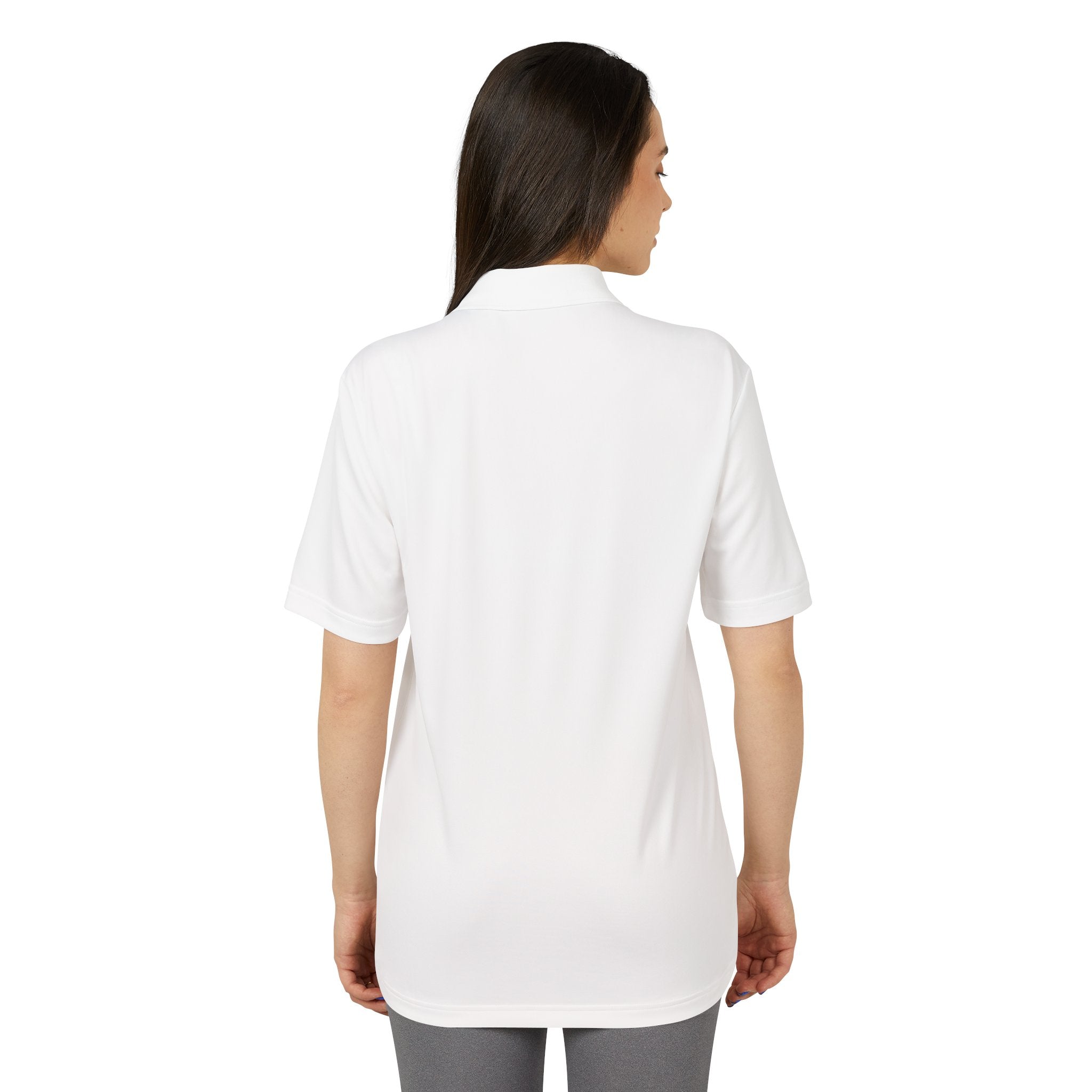 Performance Polo Shirt — Lightweight White Adidas-Inspired Golf & Activewear