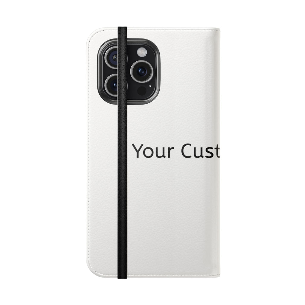 Custom Flip Phone Case — Personalized Wallet Folio with Card Slots