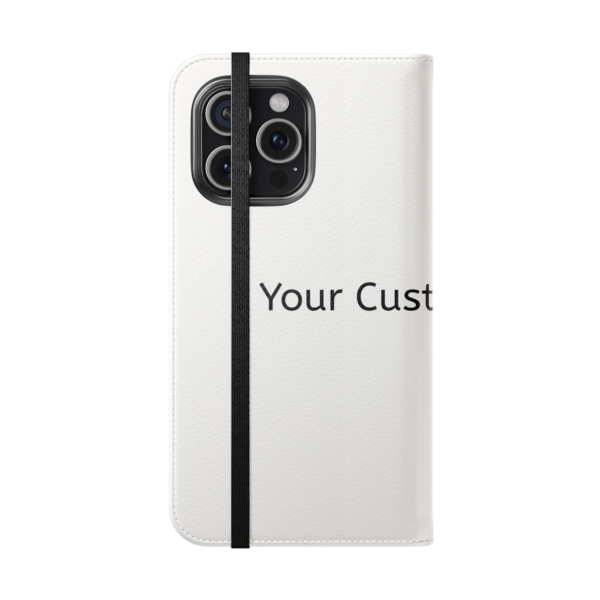 Custom Flip Phone Case — Personalized Wallet Folio with Card Slots