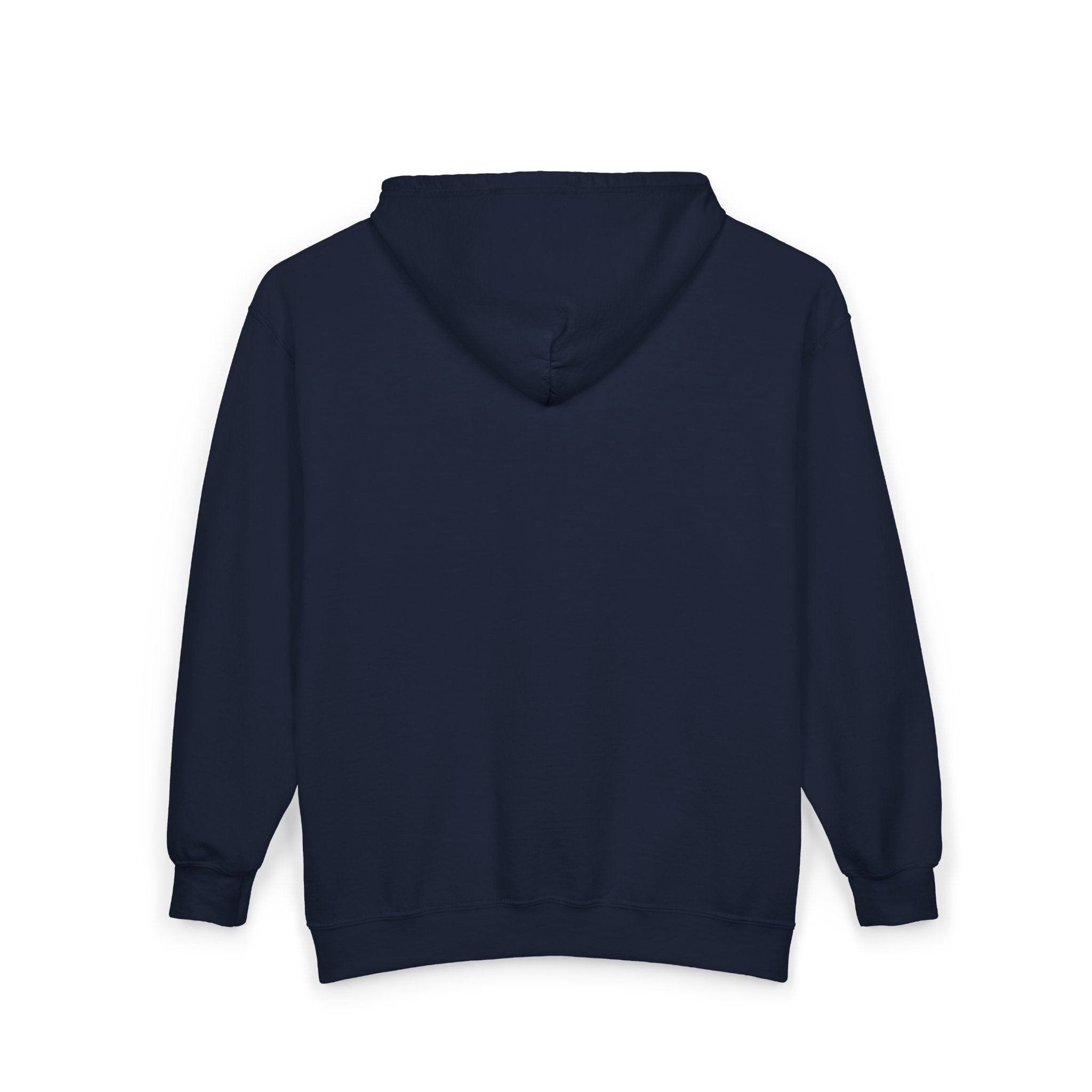 Black Full-Zip Hoodie — Classic Unisex Zip-Up Sweatshirt