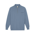 Quarter-Zip Sweatshirt – Minimalist Gray Casual Pullover
