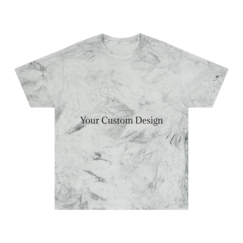 Color Blast T-Shirt — Marble Texture Custom Design Tee