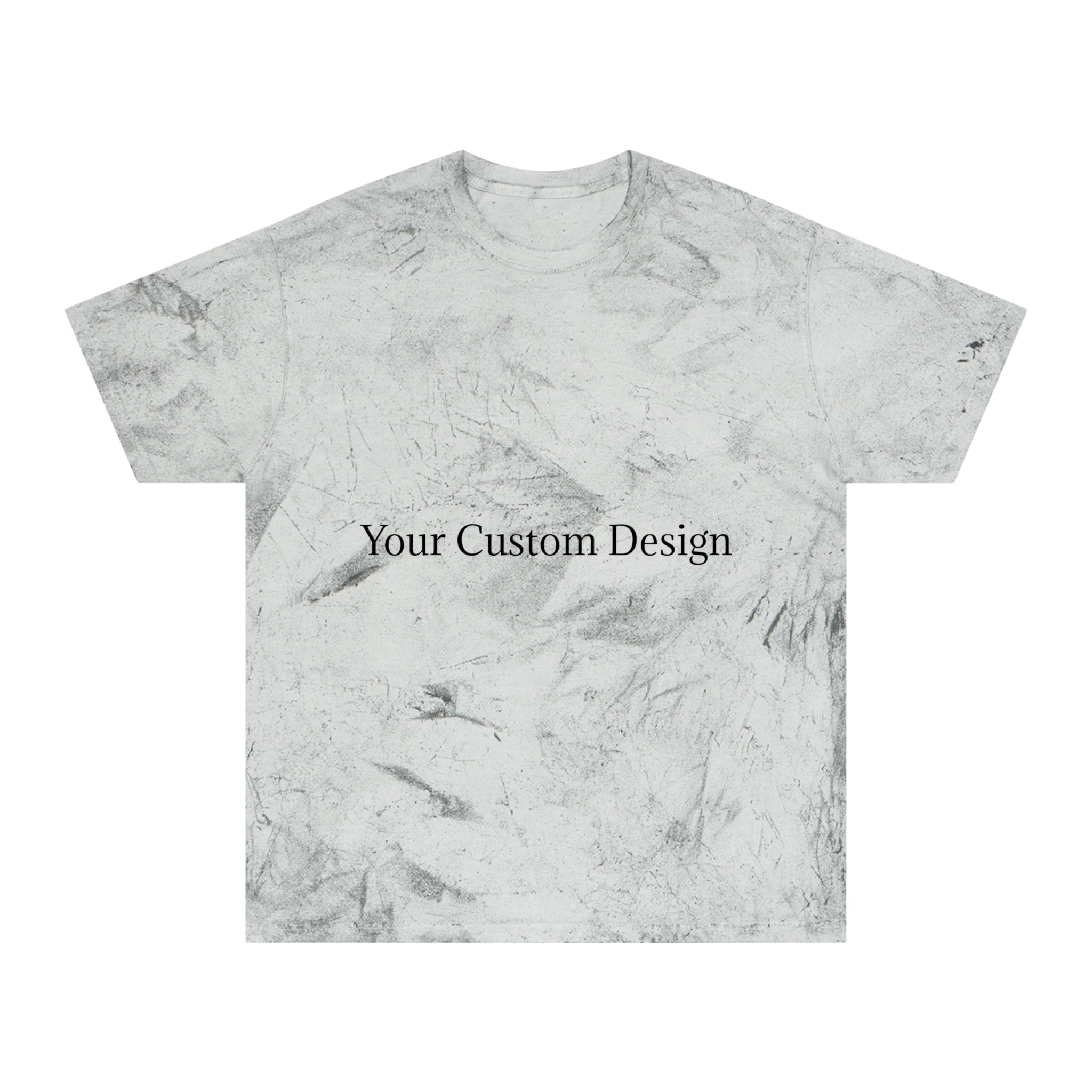 Color Blast T-Shirt — Marble Texture Custom Design Tee