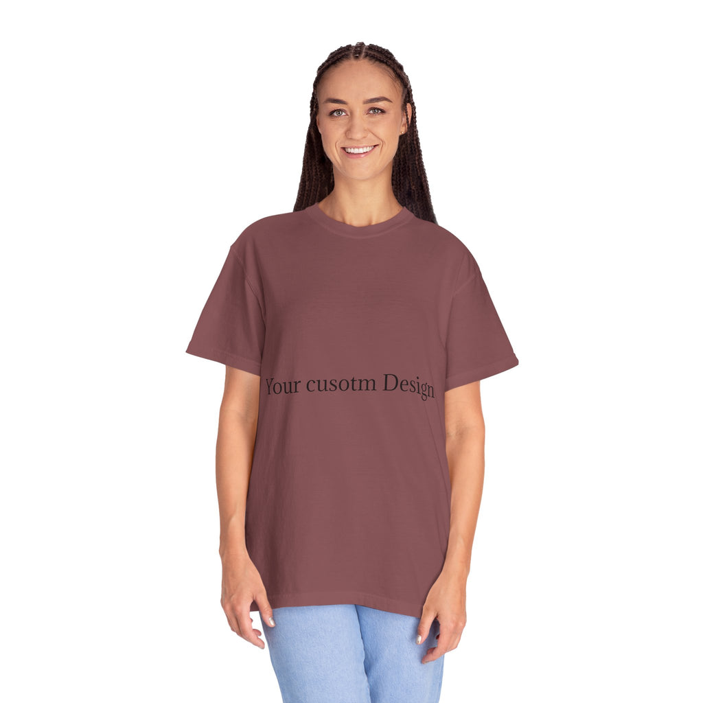 Custom Garment-Dyed T-Shirt — Personalized White Tee for Everyday Wear