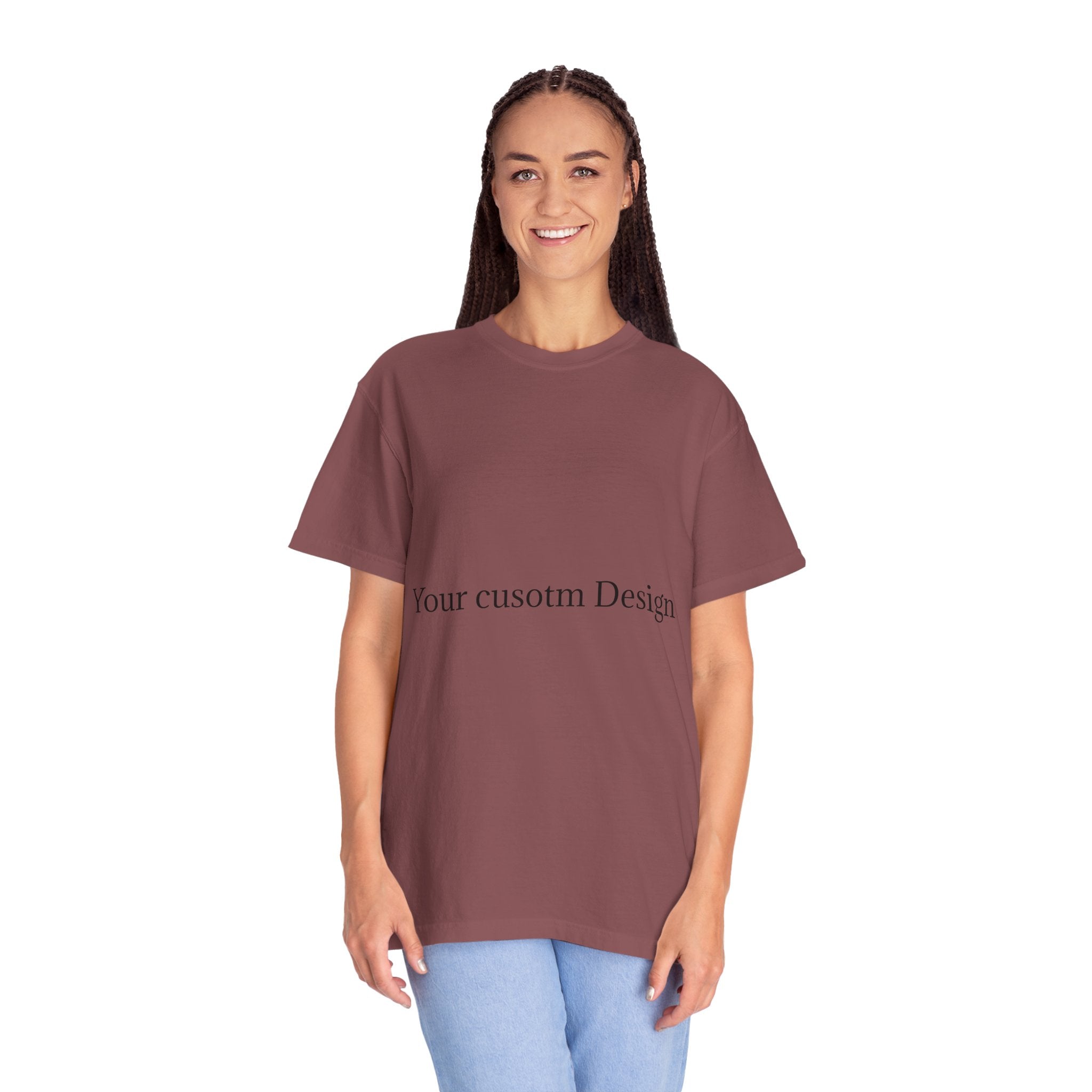 Custom Garment-Dyed T-Shirt — Personalized White Tee for Everyday Wear
