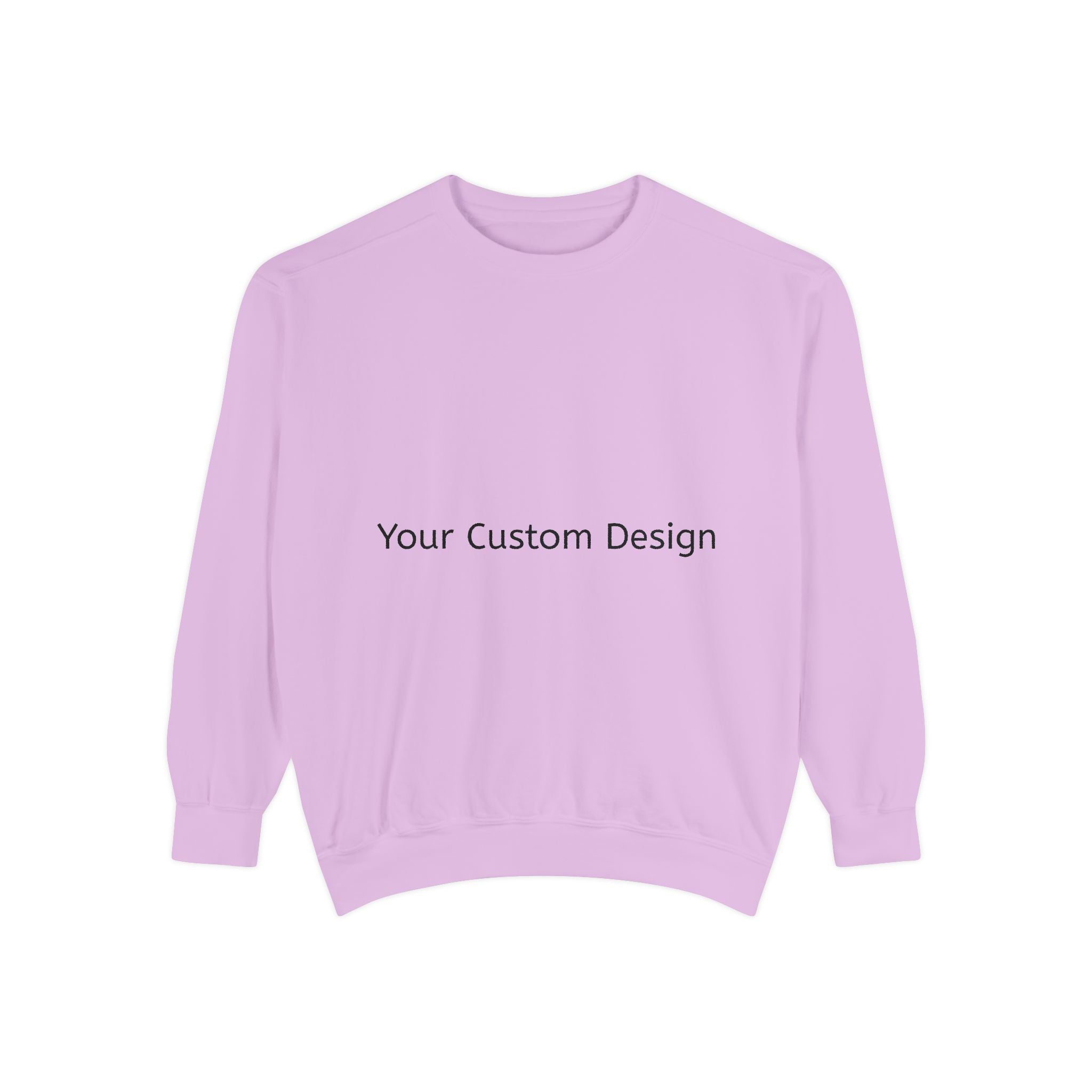 Garment-Dyed Sweatshirt — Customizable Classic Crewneck
