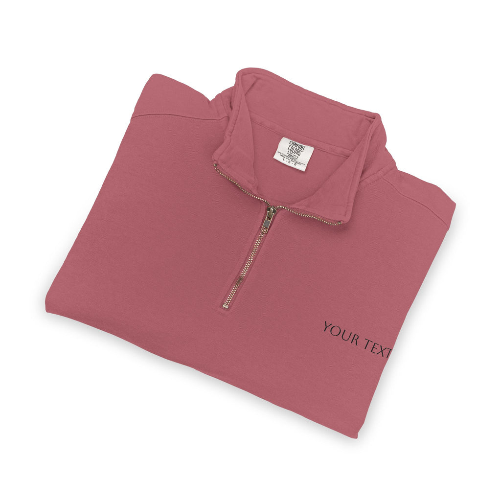 Quarter-Zip Sweatshirt – Minimalist Gray Casual Pullover
