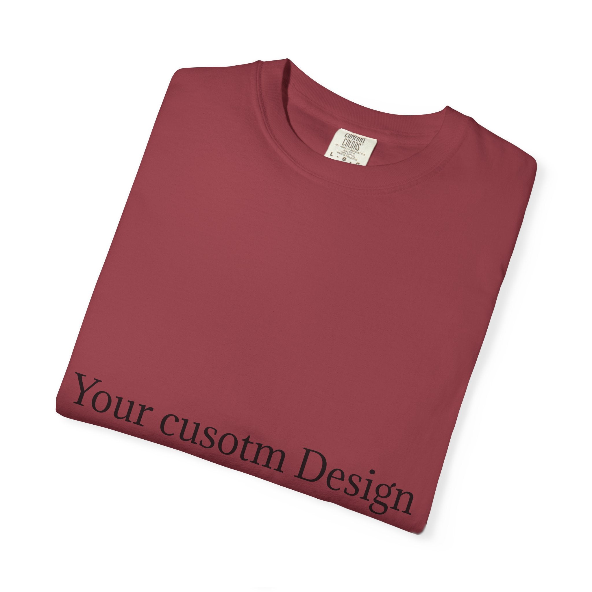 Custom Garment-Dyed T-Shirt — Personalized White Tee for Everyday Wear