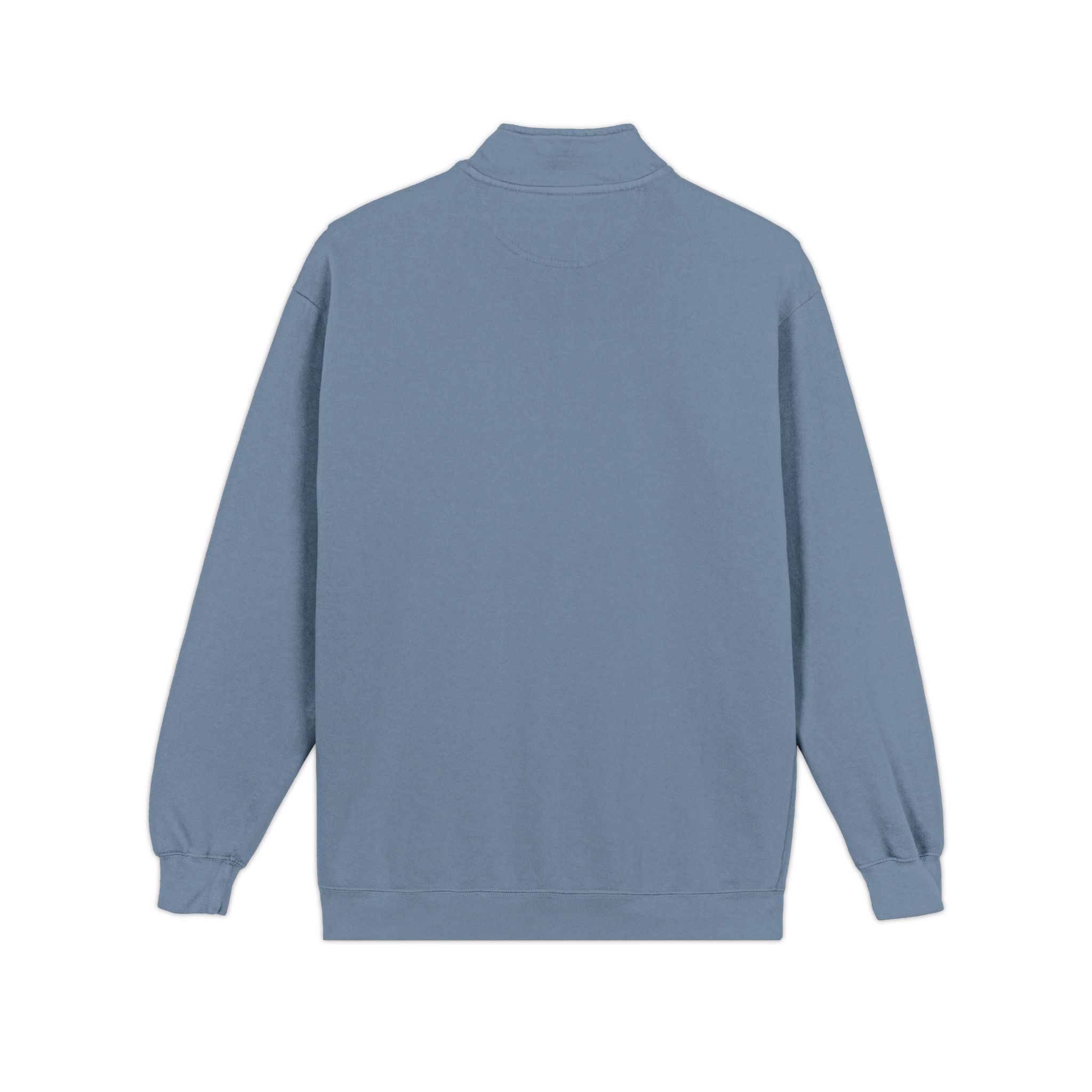 Quarter-Zip Sweatshirt – Minimalist Gray Casual Pullover