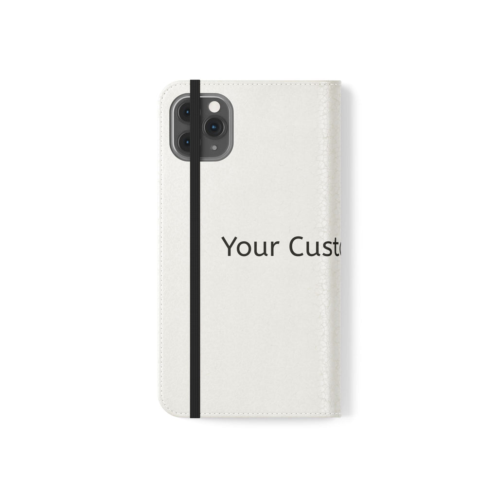 Custom Flip Phone Case — Personalized Wallet Folio with Card Slots