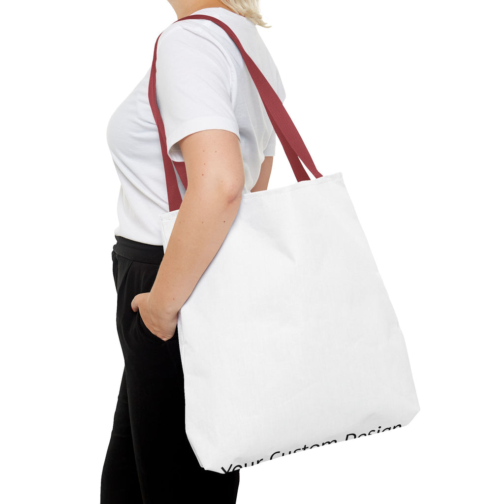 Custom All-Over Print Tote Bag — Blank White Canvas Tote
