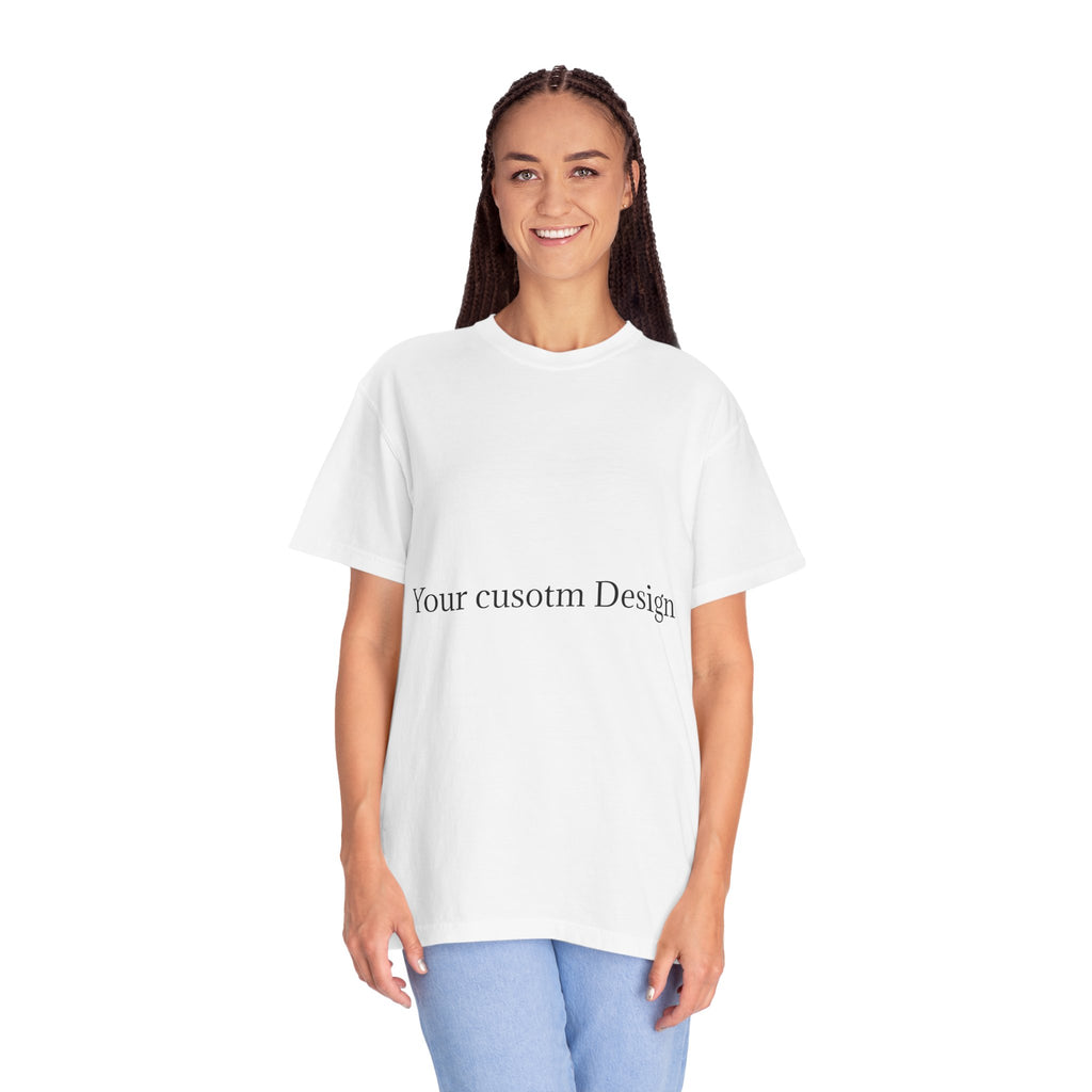 Custom Garment-Dyed T-Shirt — Personalized White Tee for Everyday Wear