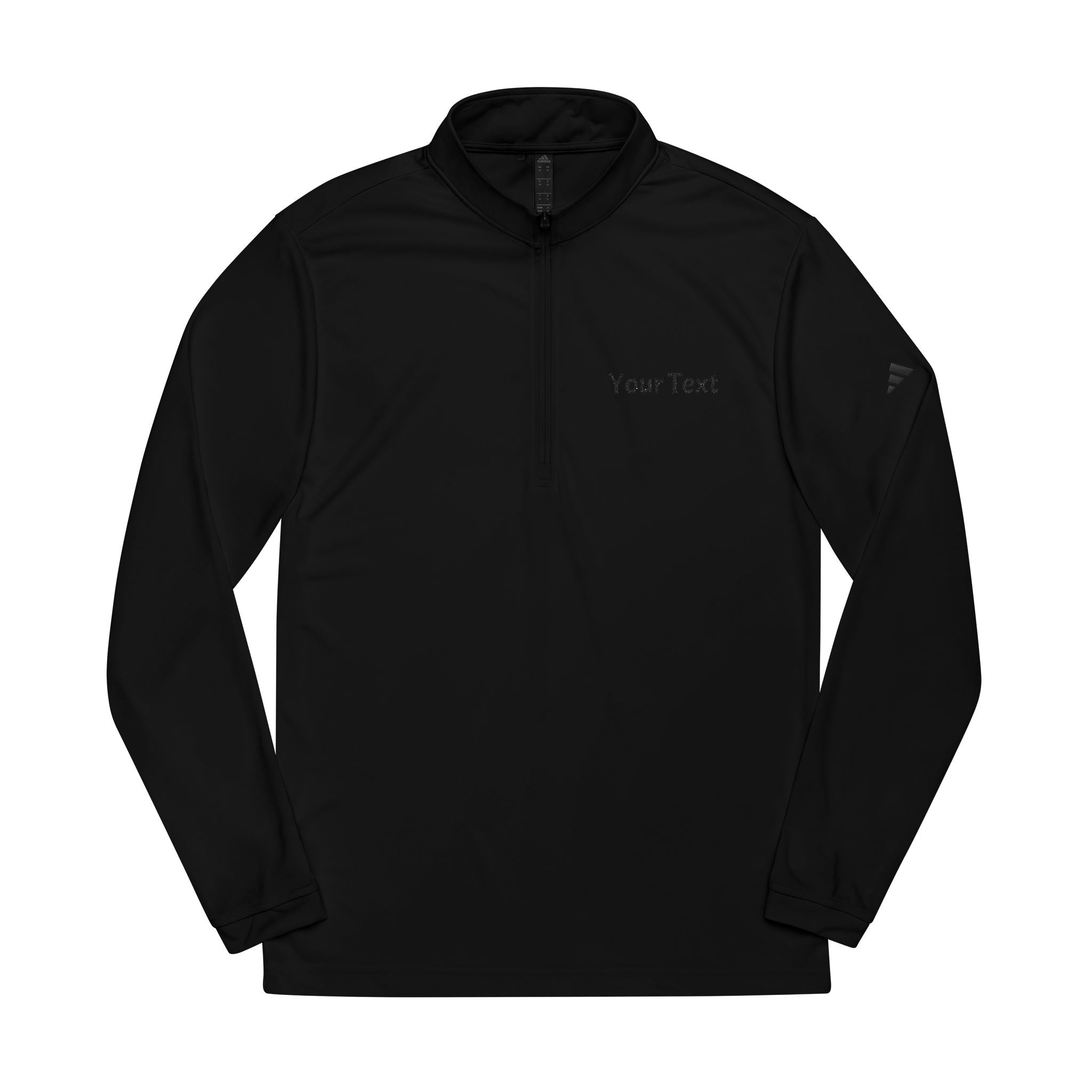 Embroidered Quarter-Zip Pullover — Custom Text | adidas® Performance Pullover