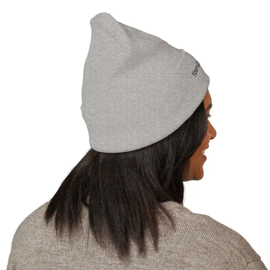 Embroidered Classic Cuffed Beanie — Custom Text Knit Hat