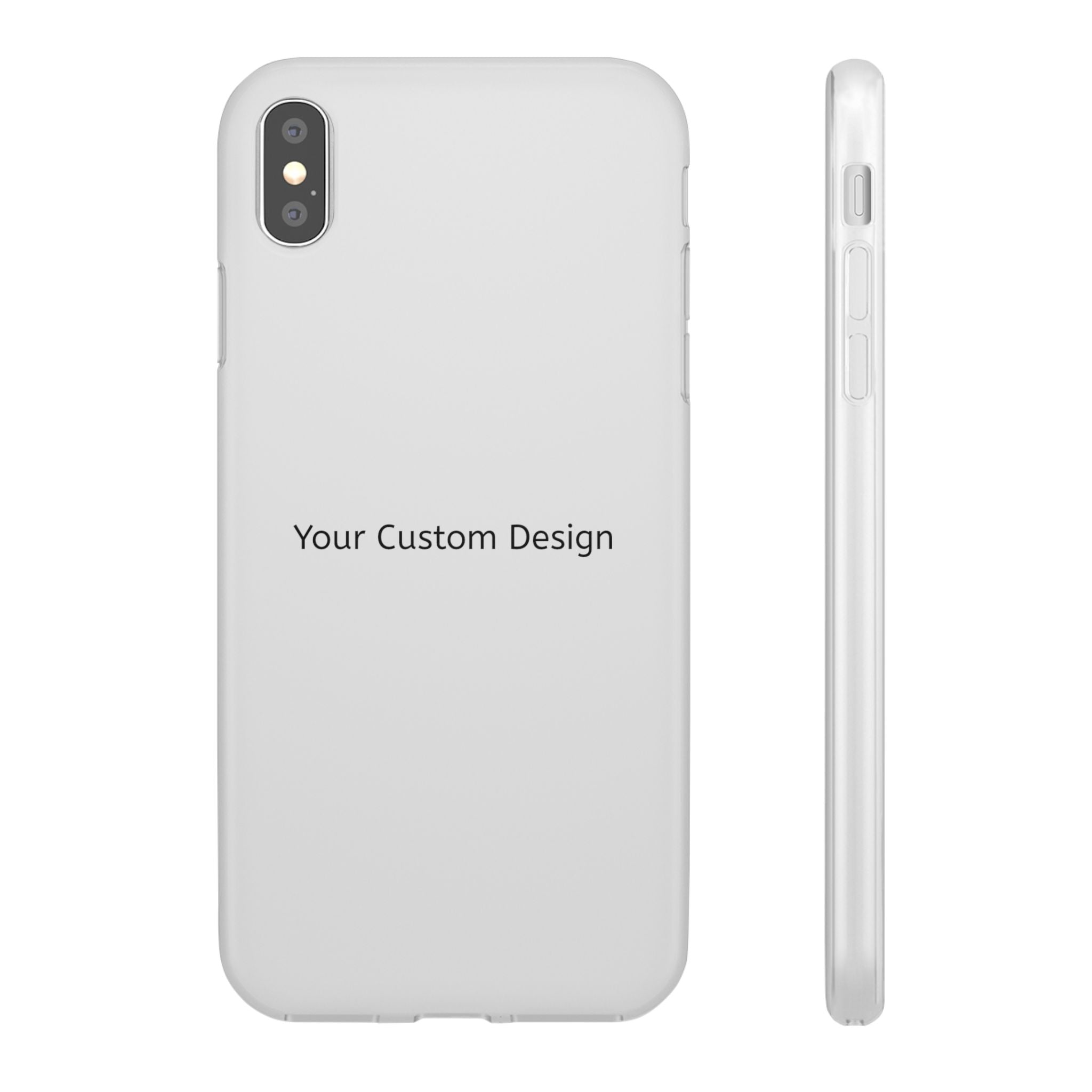 Custom Flexi Phone Case – Slim Clear Protective Phone Cover (Your Custom Design)