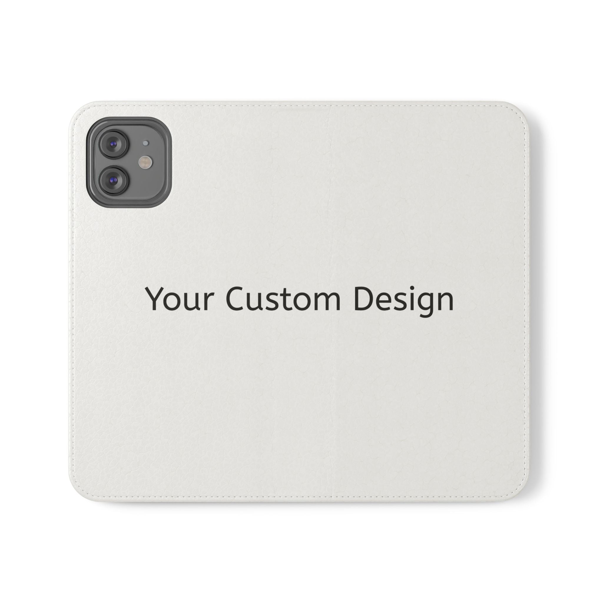 Custom Flip Phone Case — Personalized Wallet Folio with Card Slots