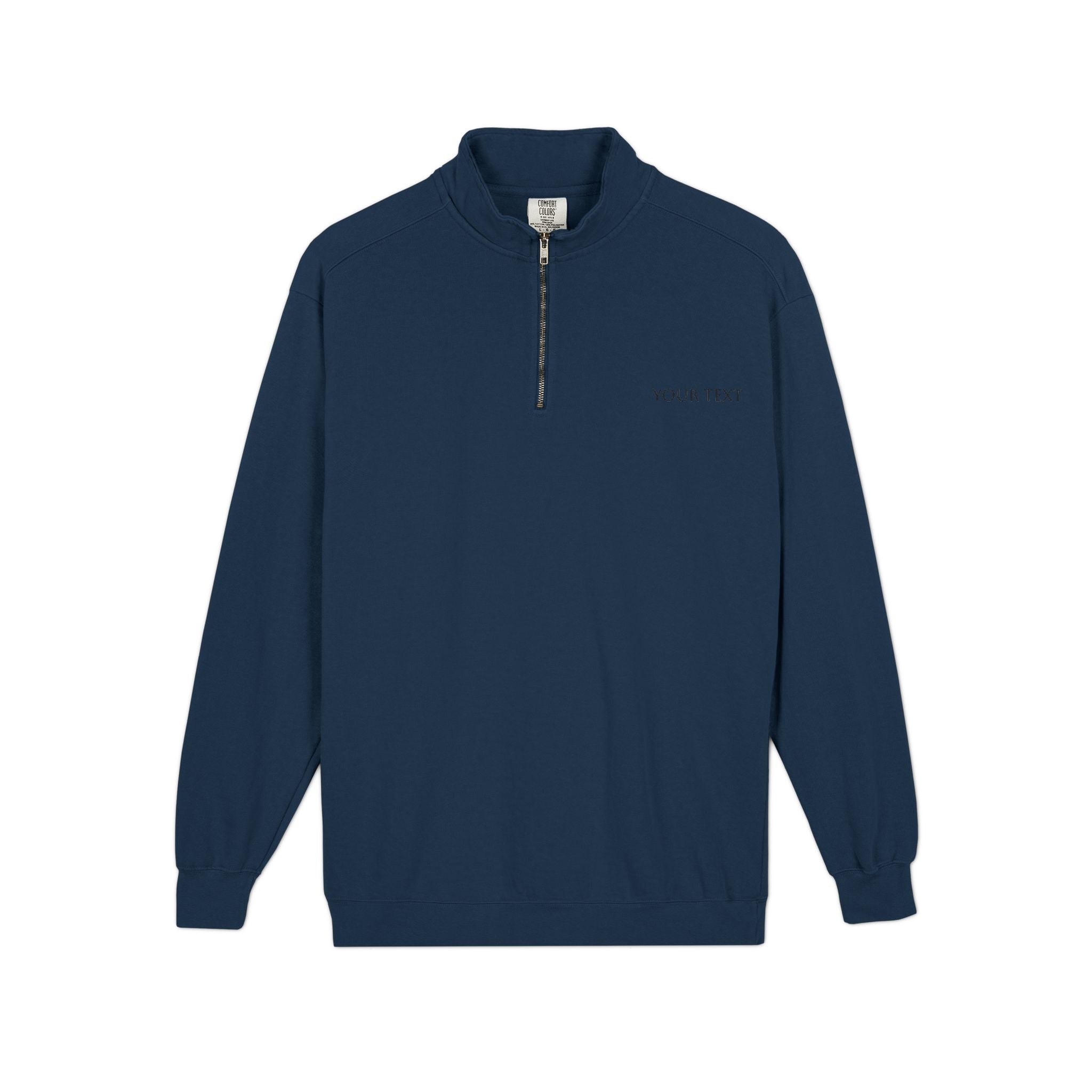Quarter-Zip Sweatshirt – Minimalist Gray Casual Pullover