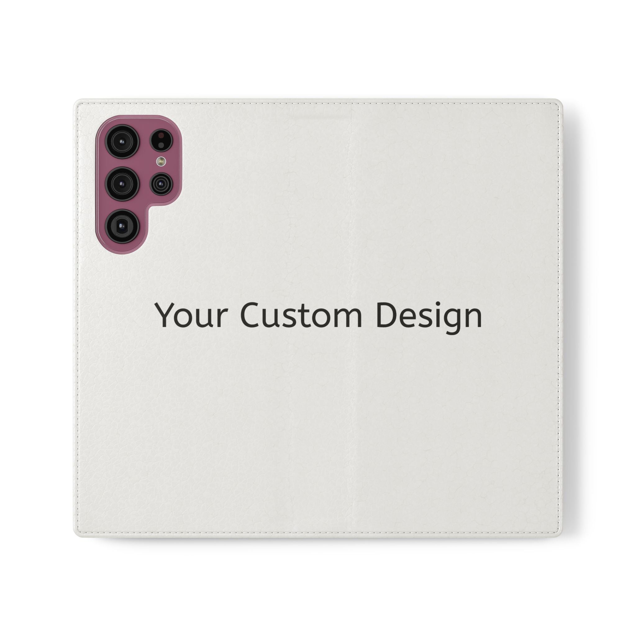 Custom Flip Phone Case — Personalized Wallet Folio with Card Slots