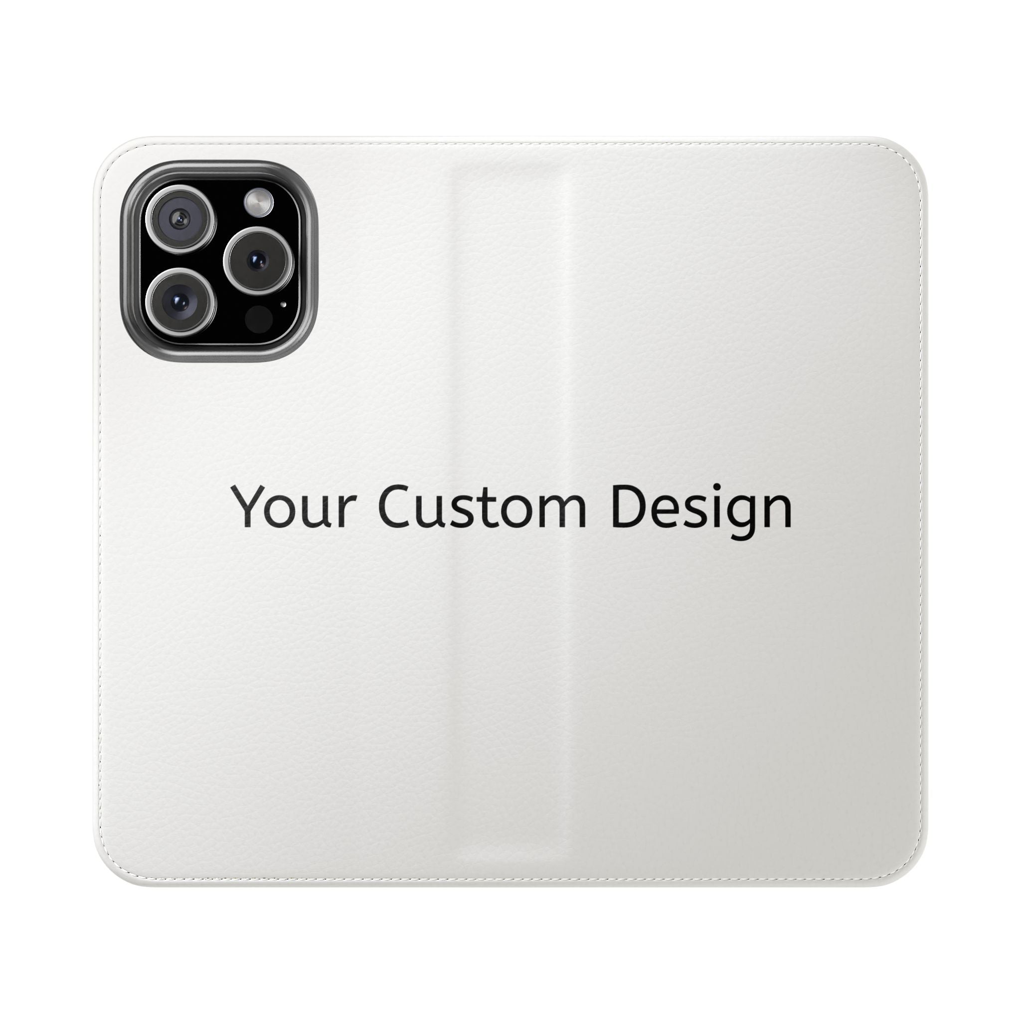 Custom Flip Phone Case — Personalized Wallet Folio with Card Slots