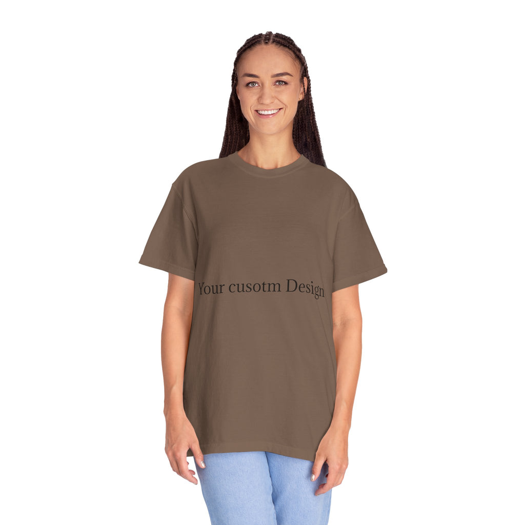Custom Garment-Dyed T-Shirt — Personalized White Tee for Everyday Wear