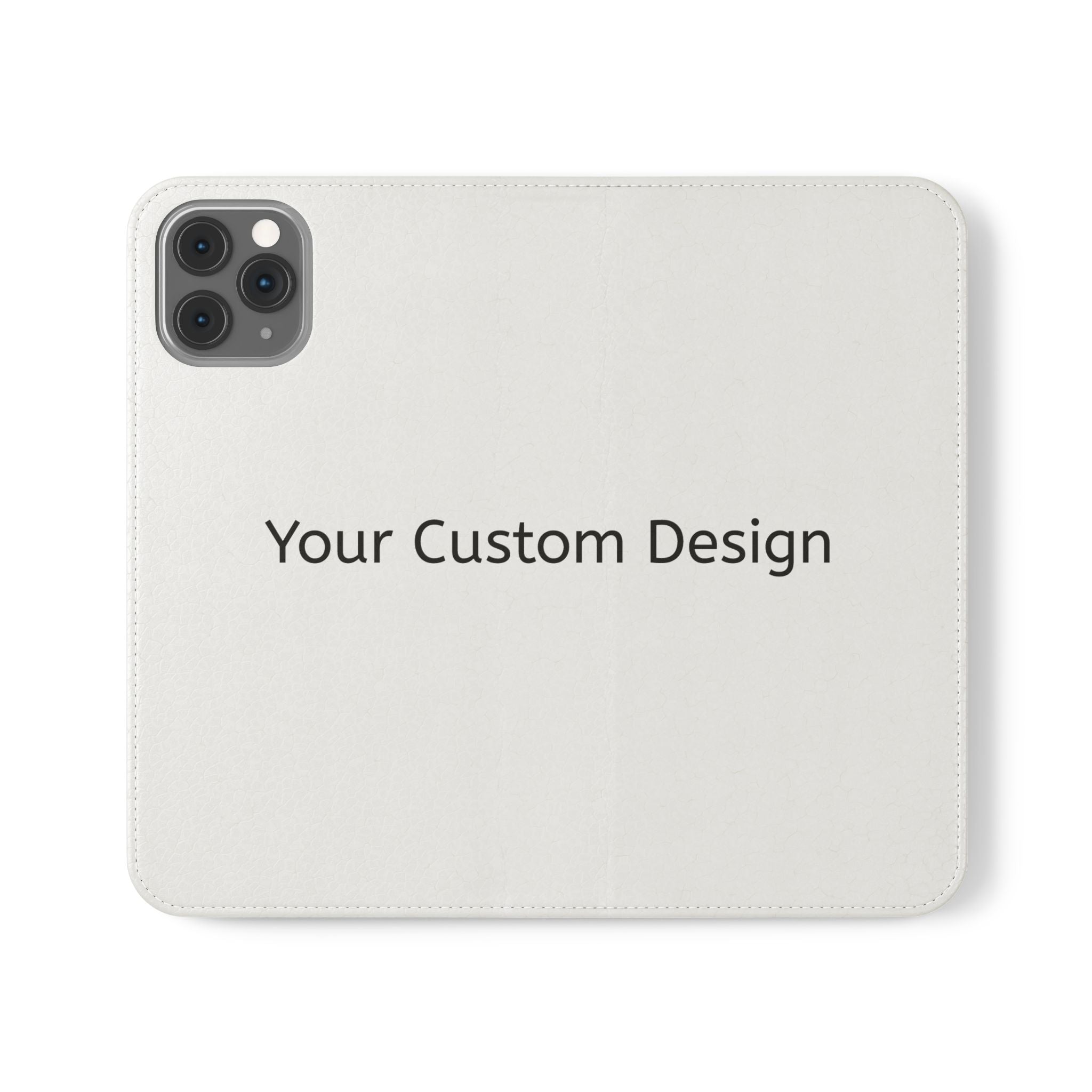 Custom Flip Phone Case — Personalized Wallet Folio with Card Slots