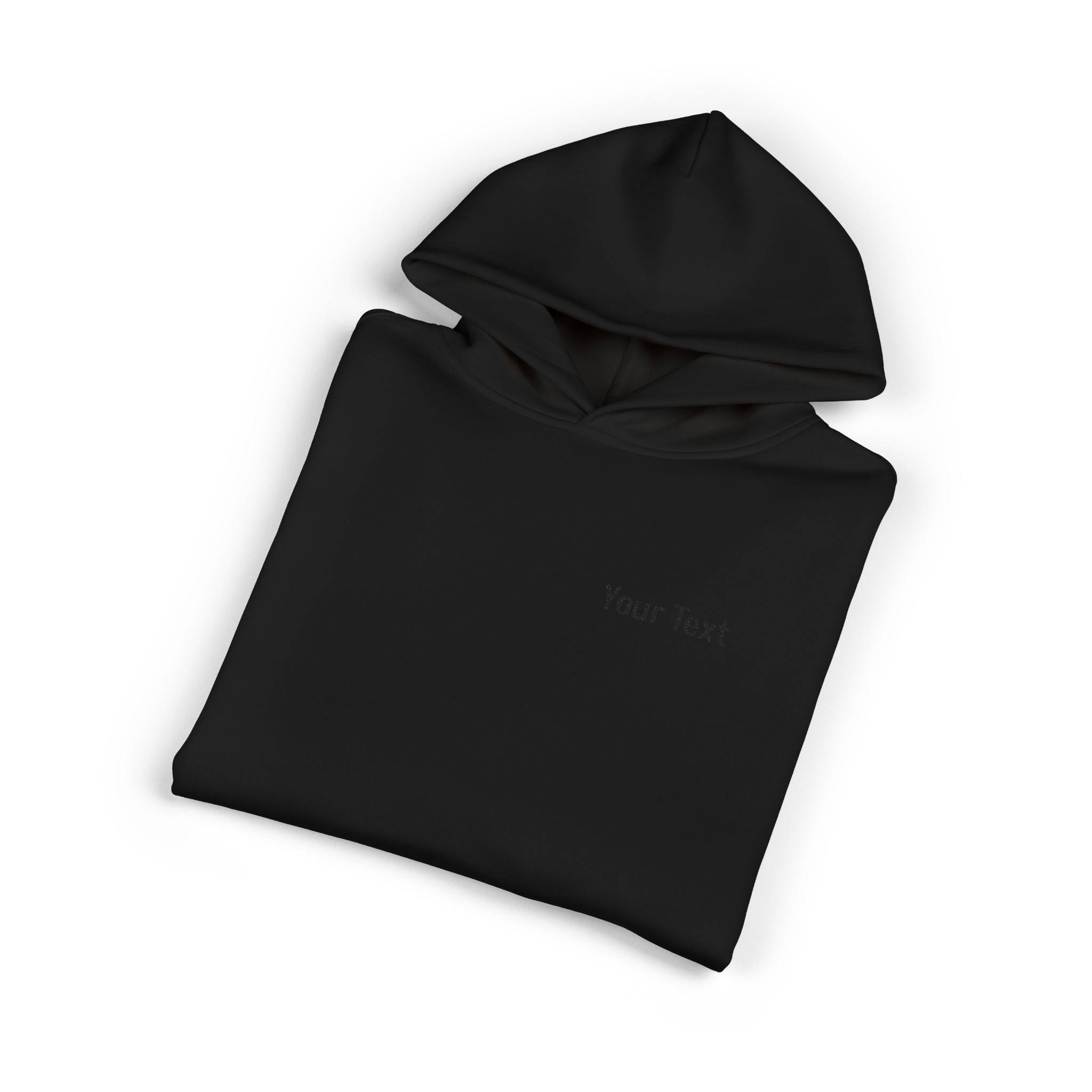 Relaxed Hoodie - Minimal Custom Text Chest Hoodie