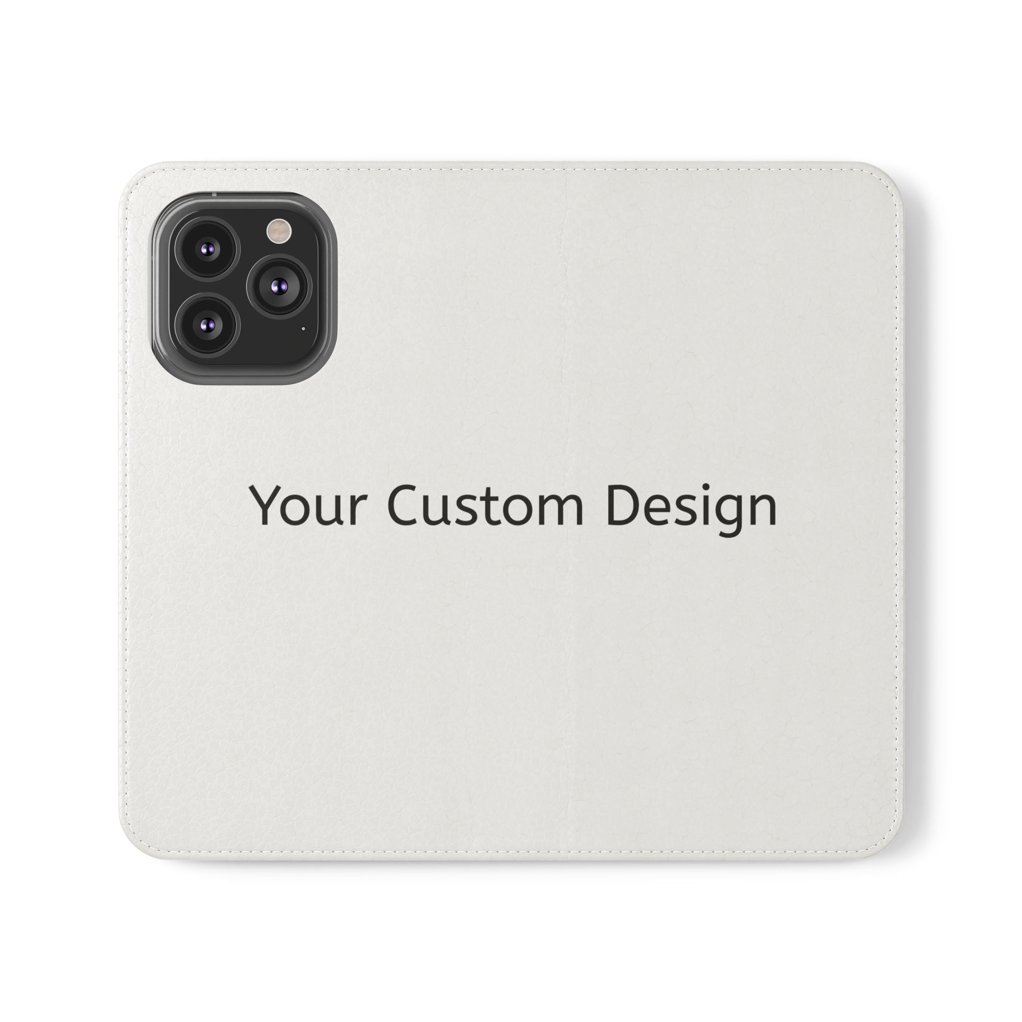 Custom Flip Phone Case — Personalized Wallet Folio with Card Slots