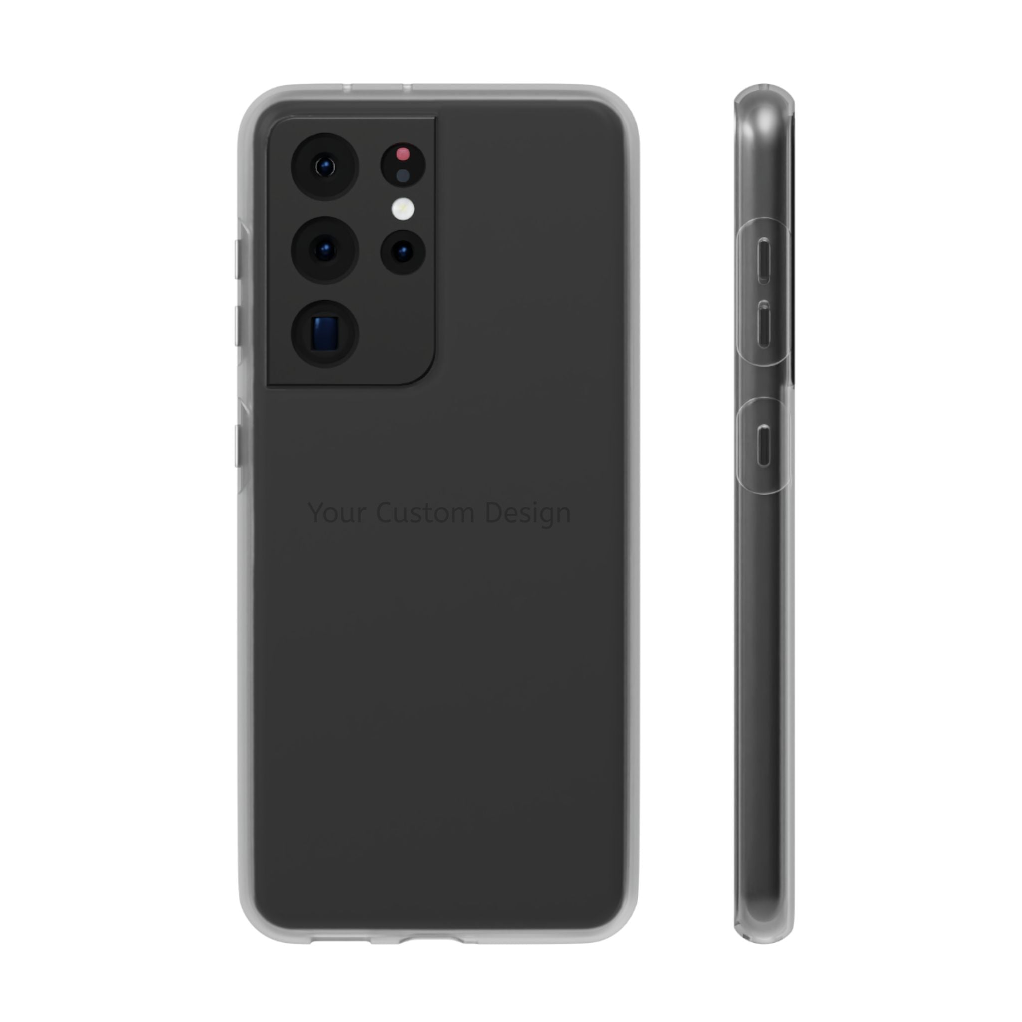 Custom Flexi Phone Case – Slim Clear Protective Phone Cover (Your Custom Design)