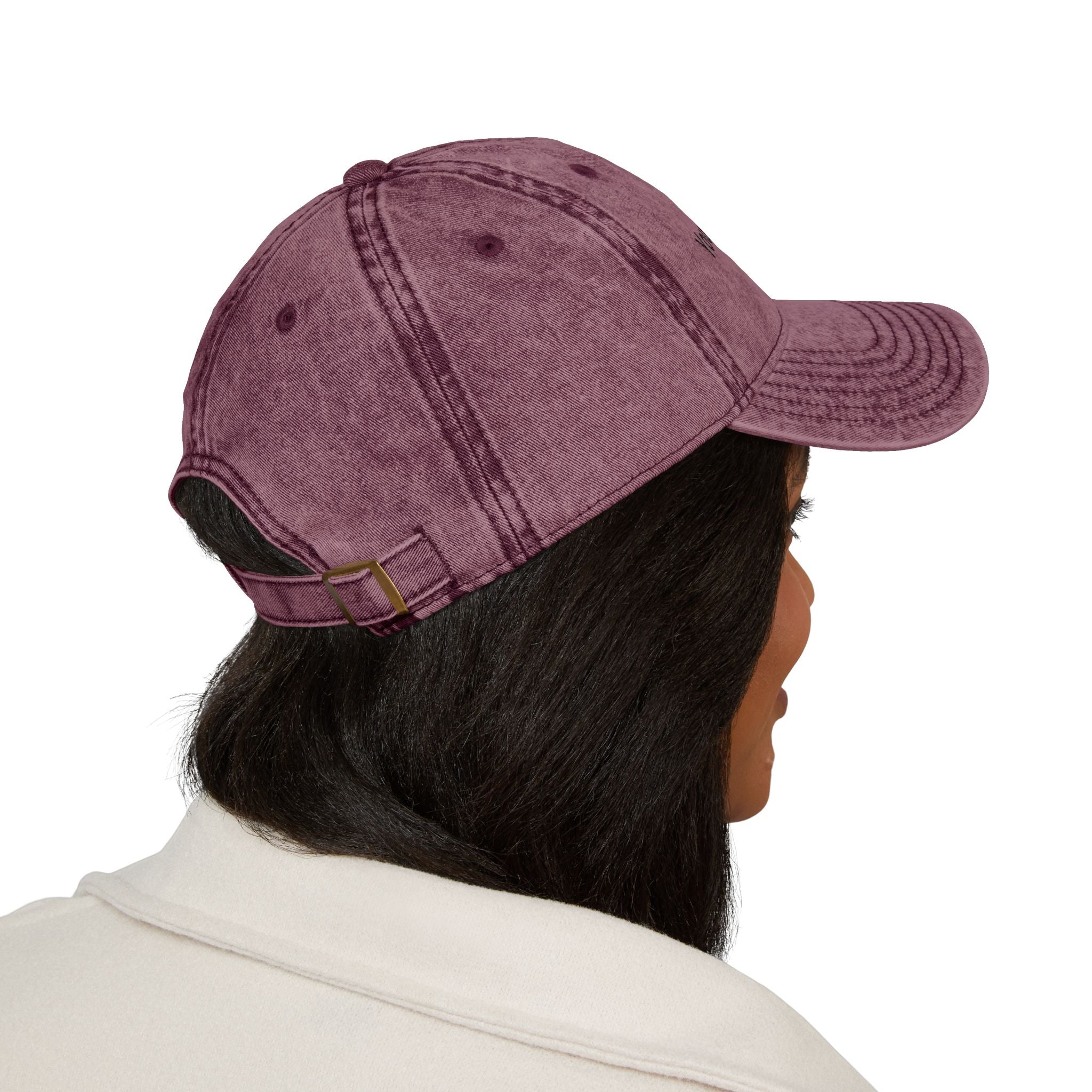 Vintage Embroidered Cap - Custom Text Baseball Hat