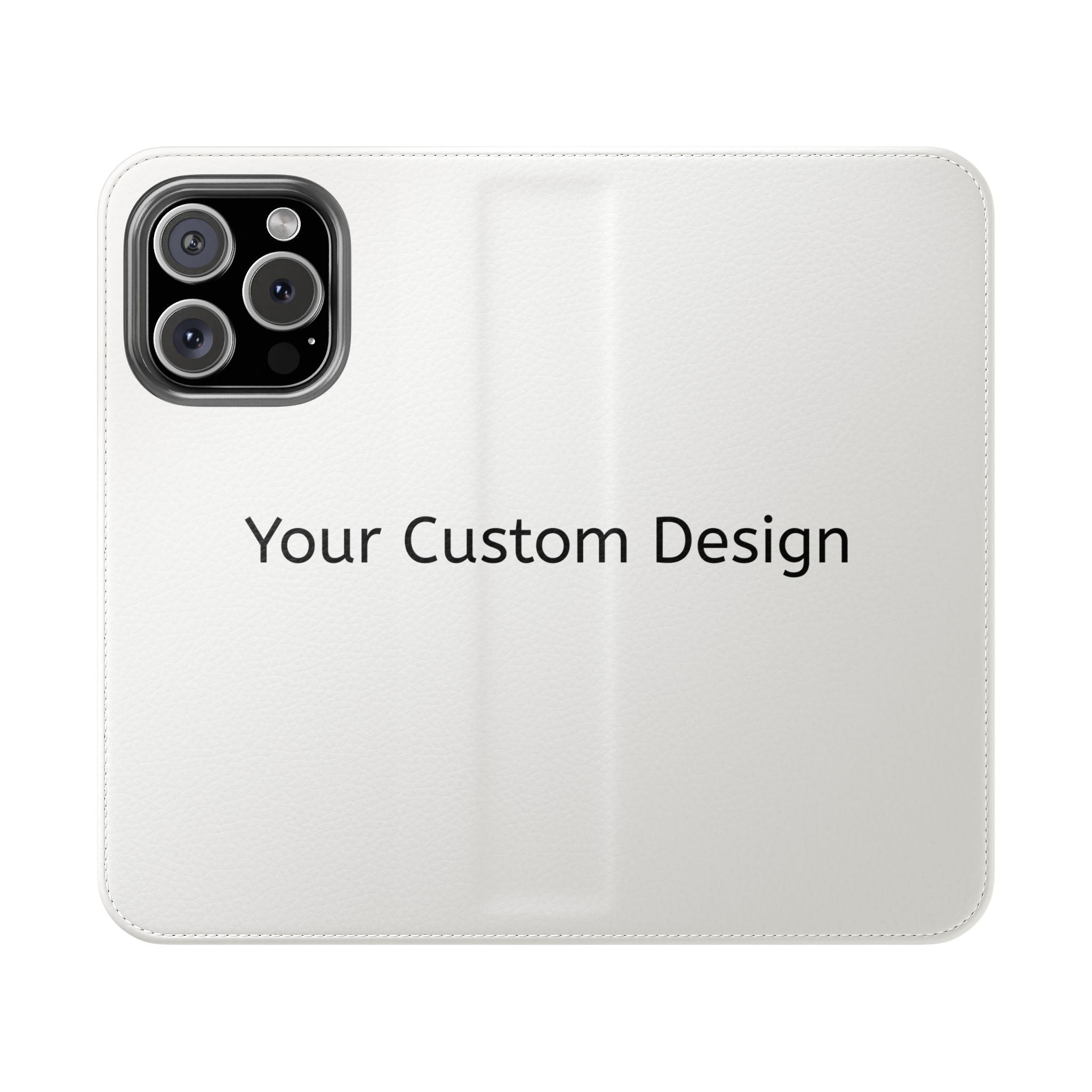 Custom Flip Phone Case — Personalized Wallet Folio with Card Slots
