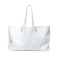 Classic White Weekender Bag – Large Canvas Travel Tote