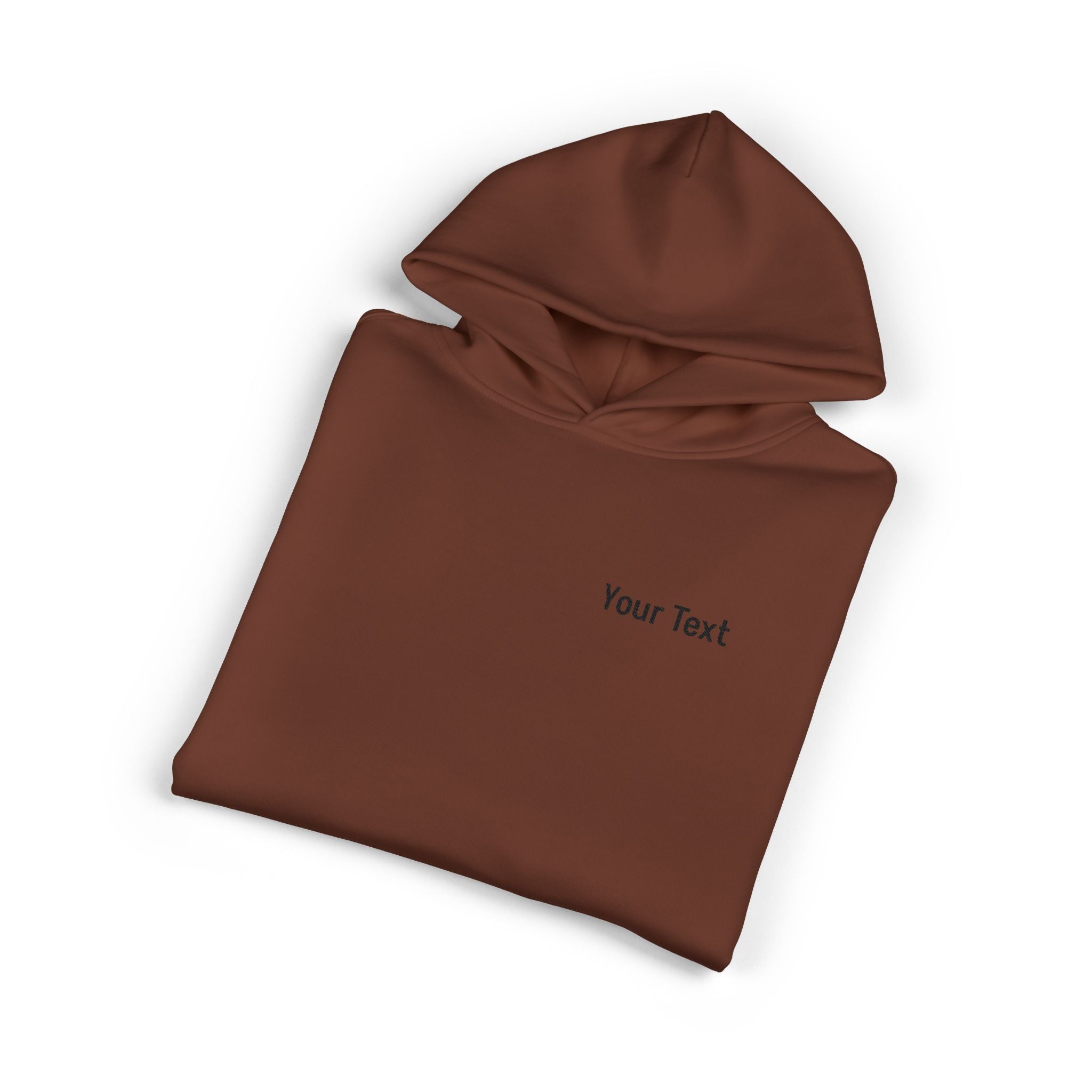 Relaxed Hoodie - Minimal Custom Text Chest Hoodie