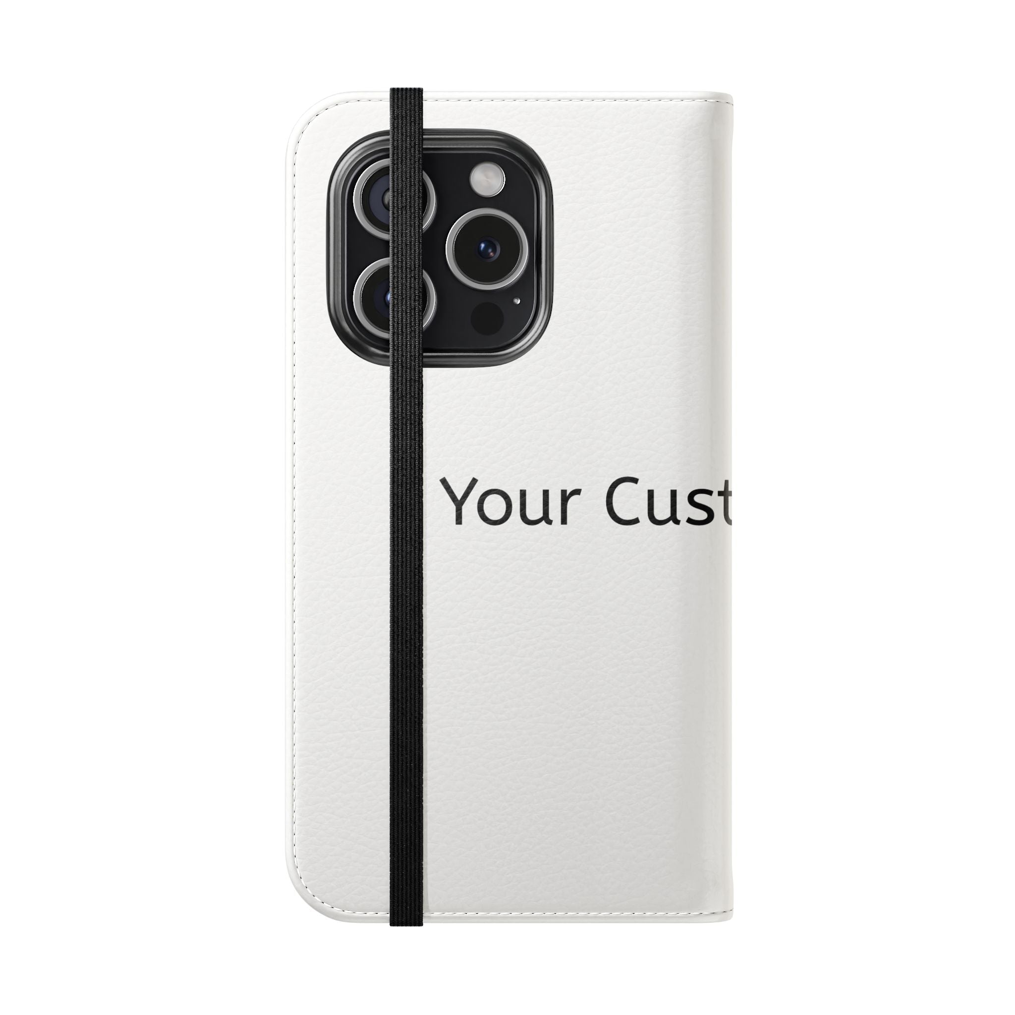 Custom Flip Phone Case — Personalized Wallet Folio with Card Slots