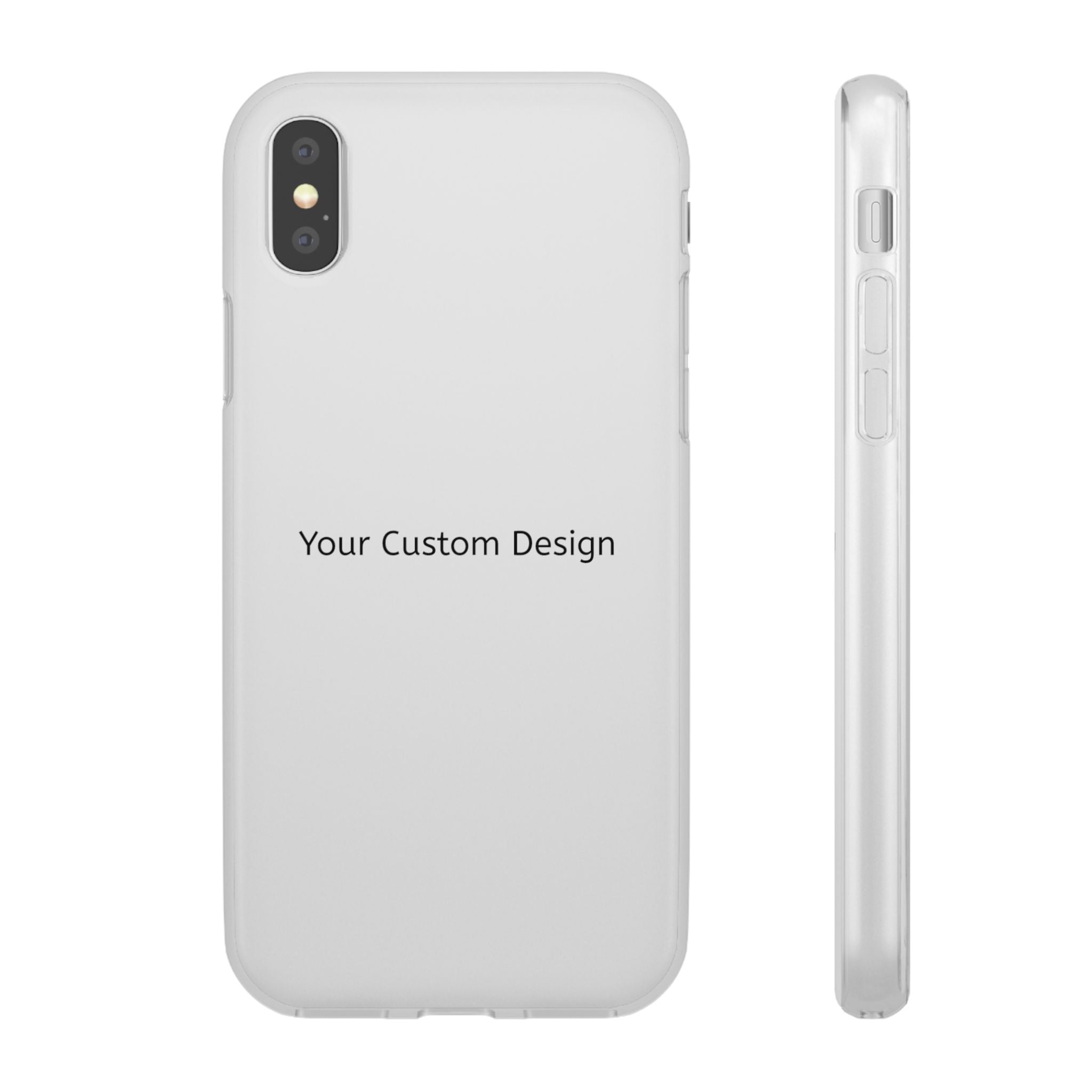 Custom Flexi Phone Case – Slim Clear Protective Phone Cover (Your Custom Design)